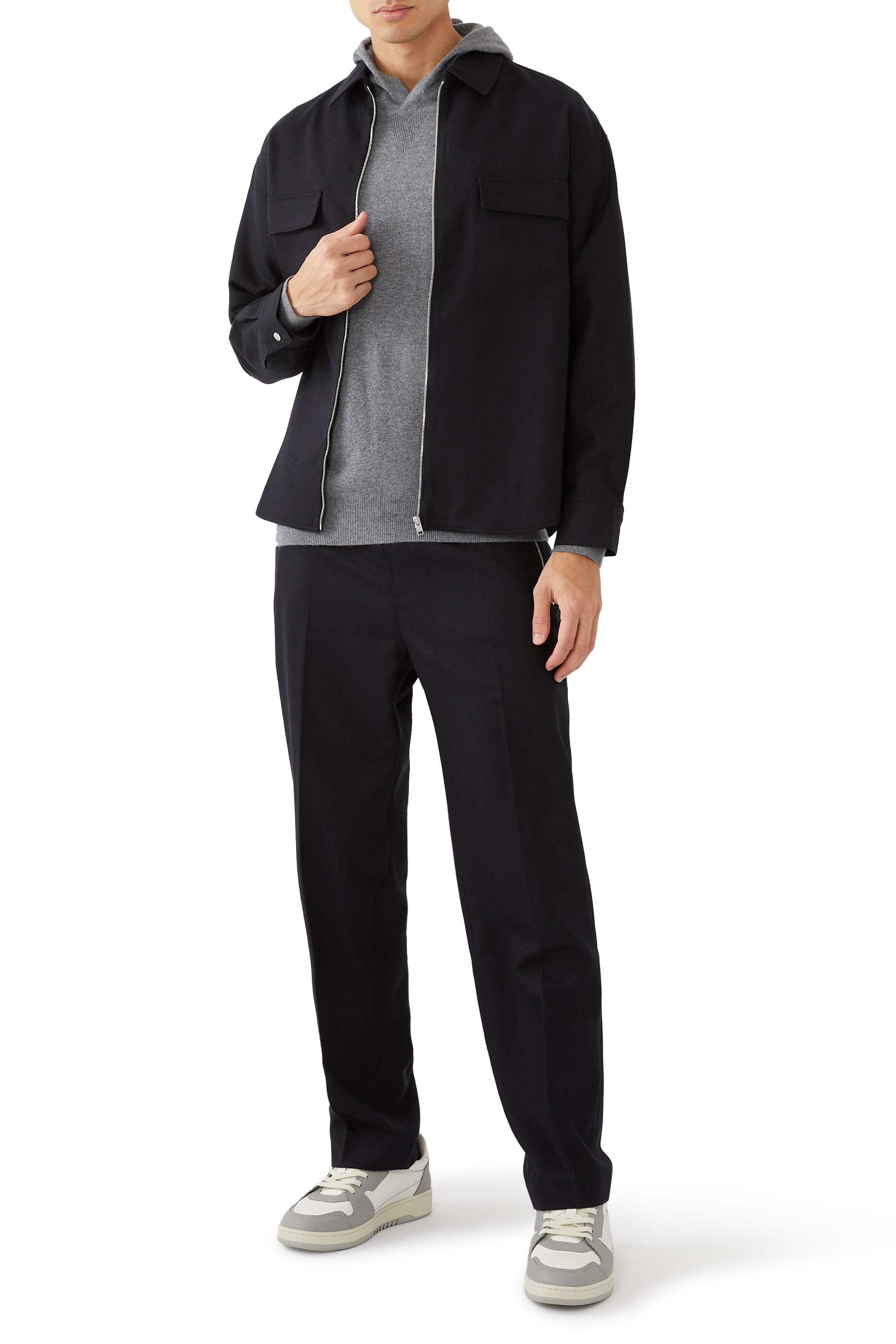 Modern Flannel Zip Jacket