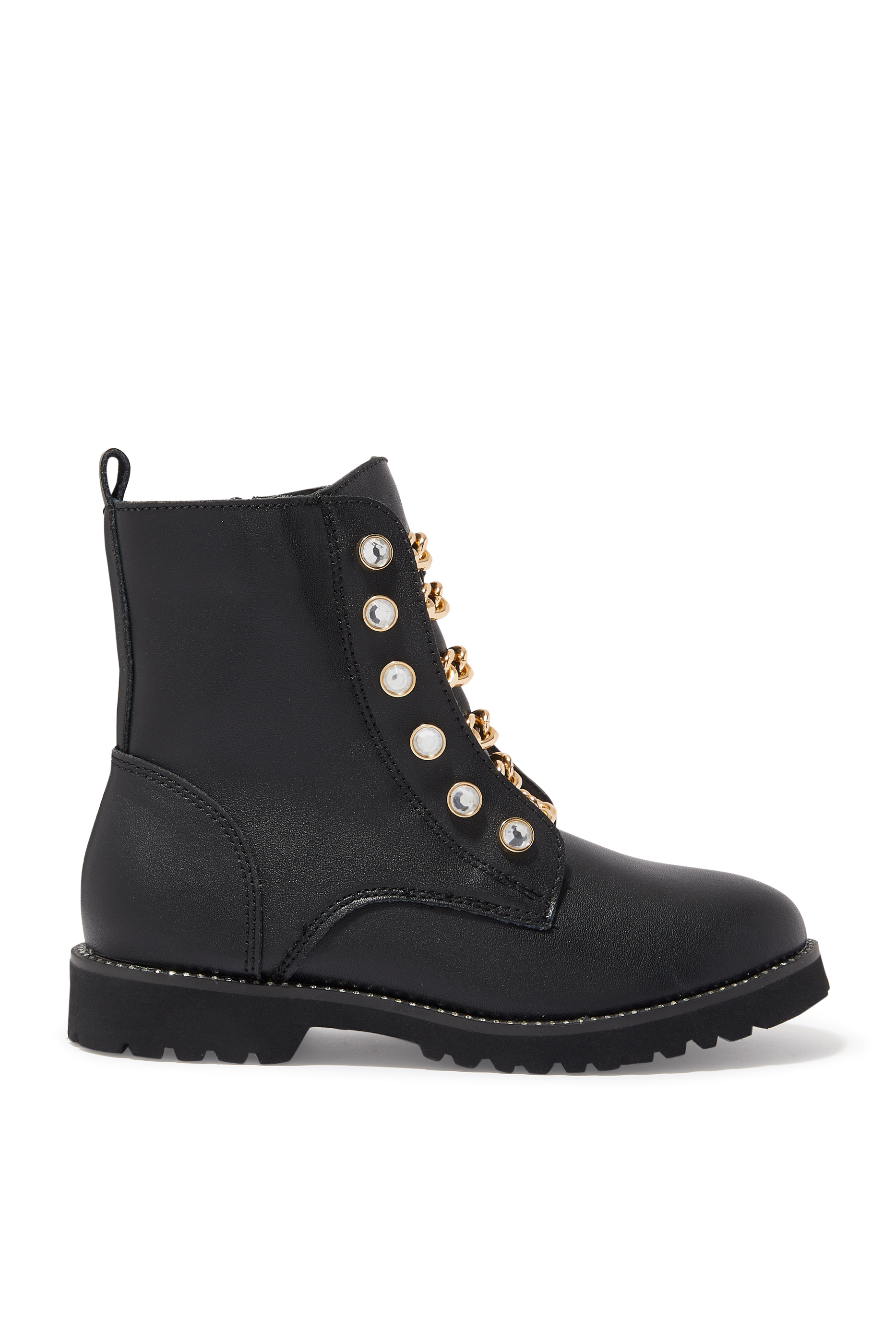 Buy Kurt Geiger Kids Bax 50 Leather Ankle Boots for Girl | Bloomingdale ...