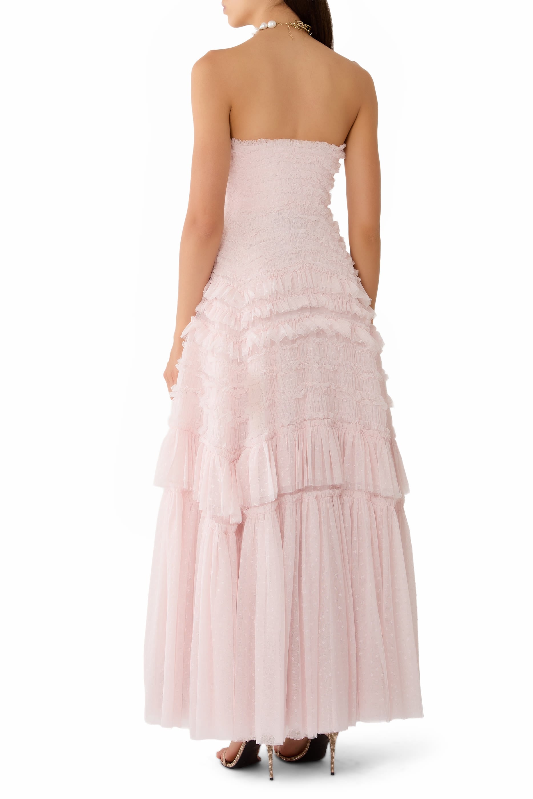  Valentine Ruffle Strapless Gown