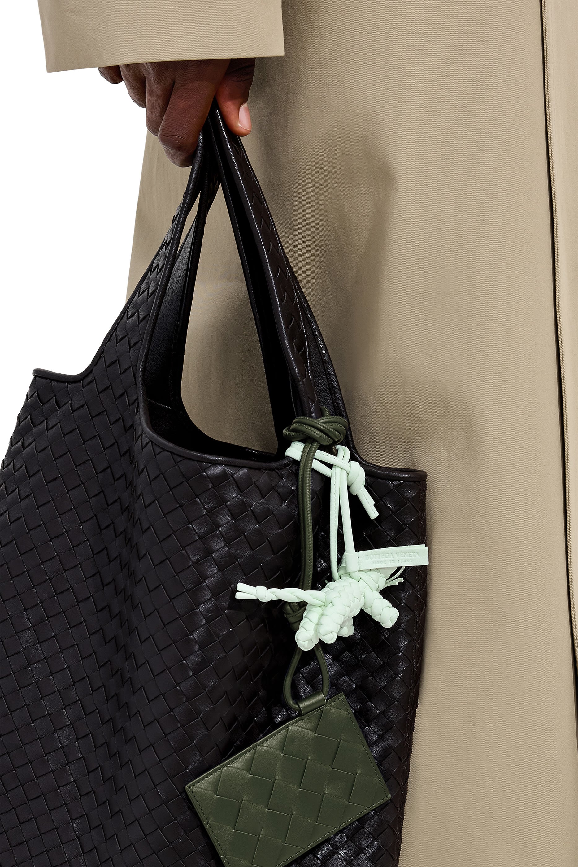 Intrecciato Badge Holder 
