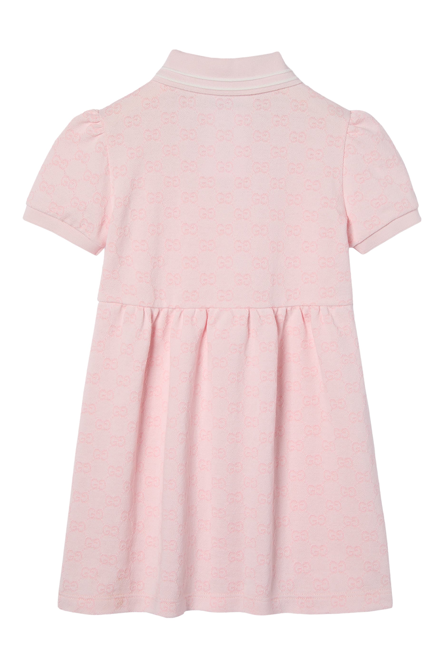 Kids Striped Polo Collar Dress