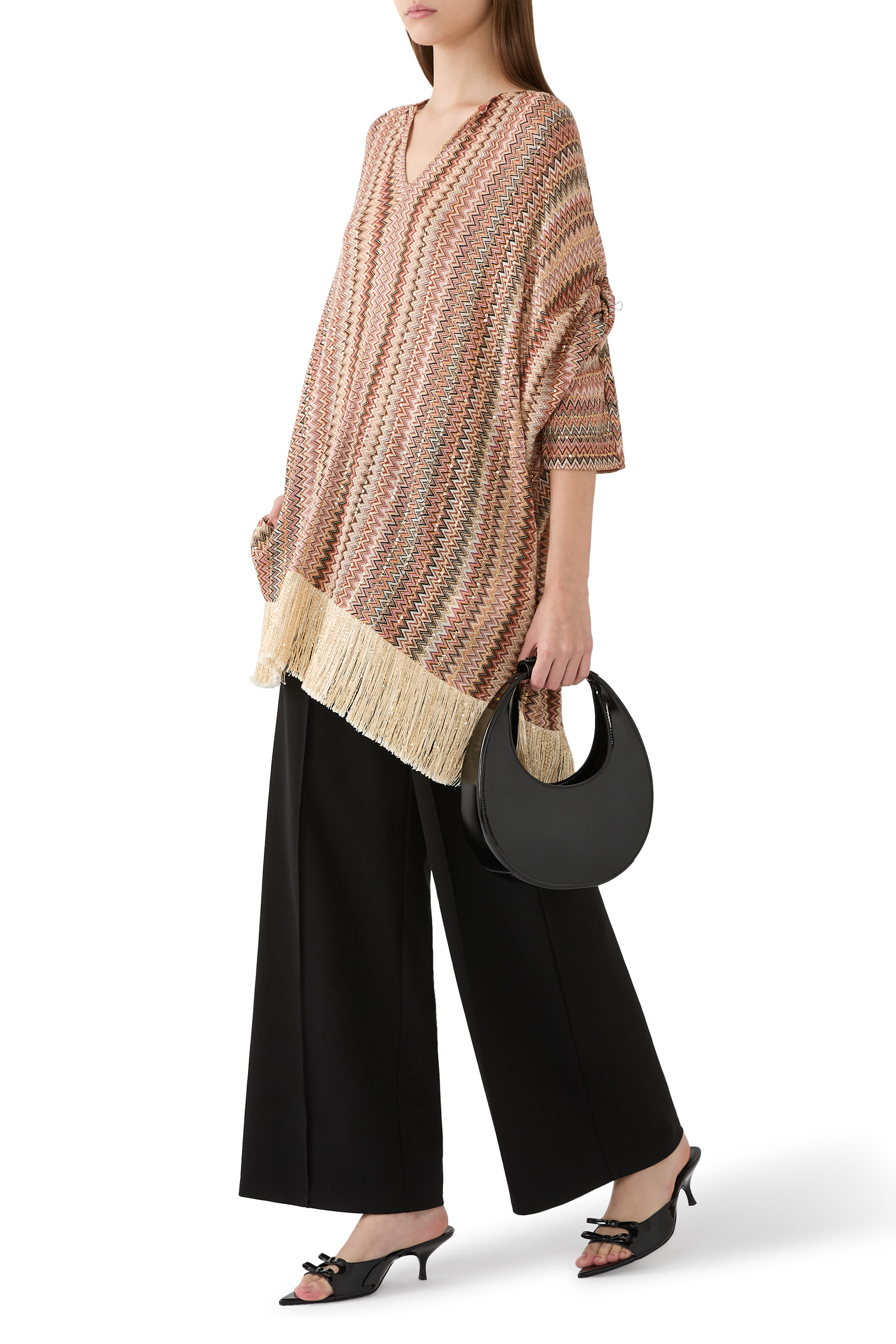 Washable Flex Ponte Pintuck Wide Pants