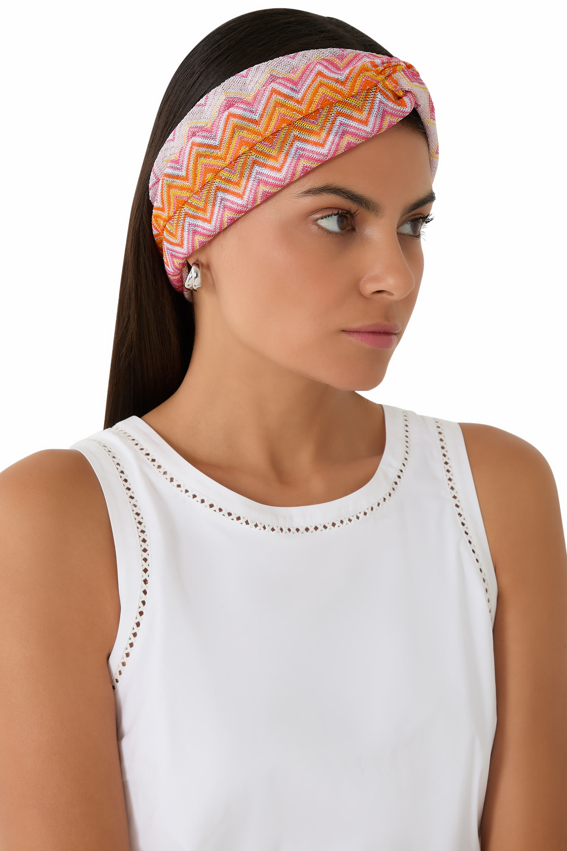 Chevron Viscose Turban Headband