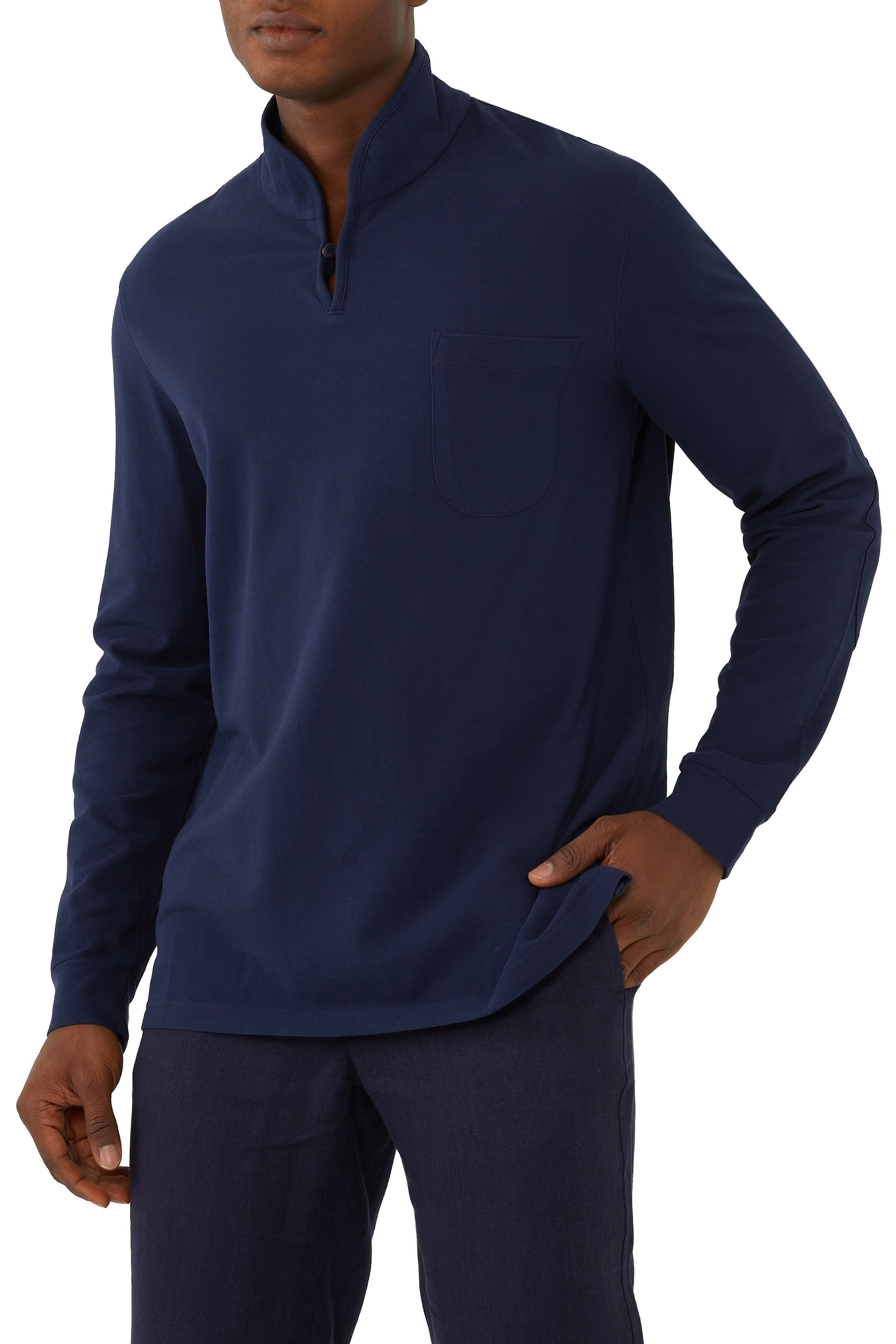 Ellen Long-Sleeved Polo