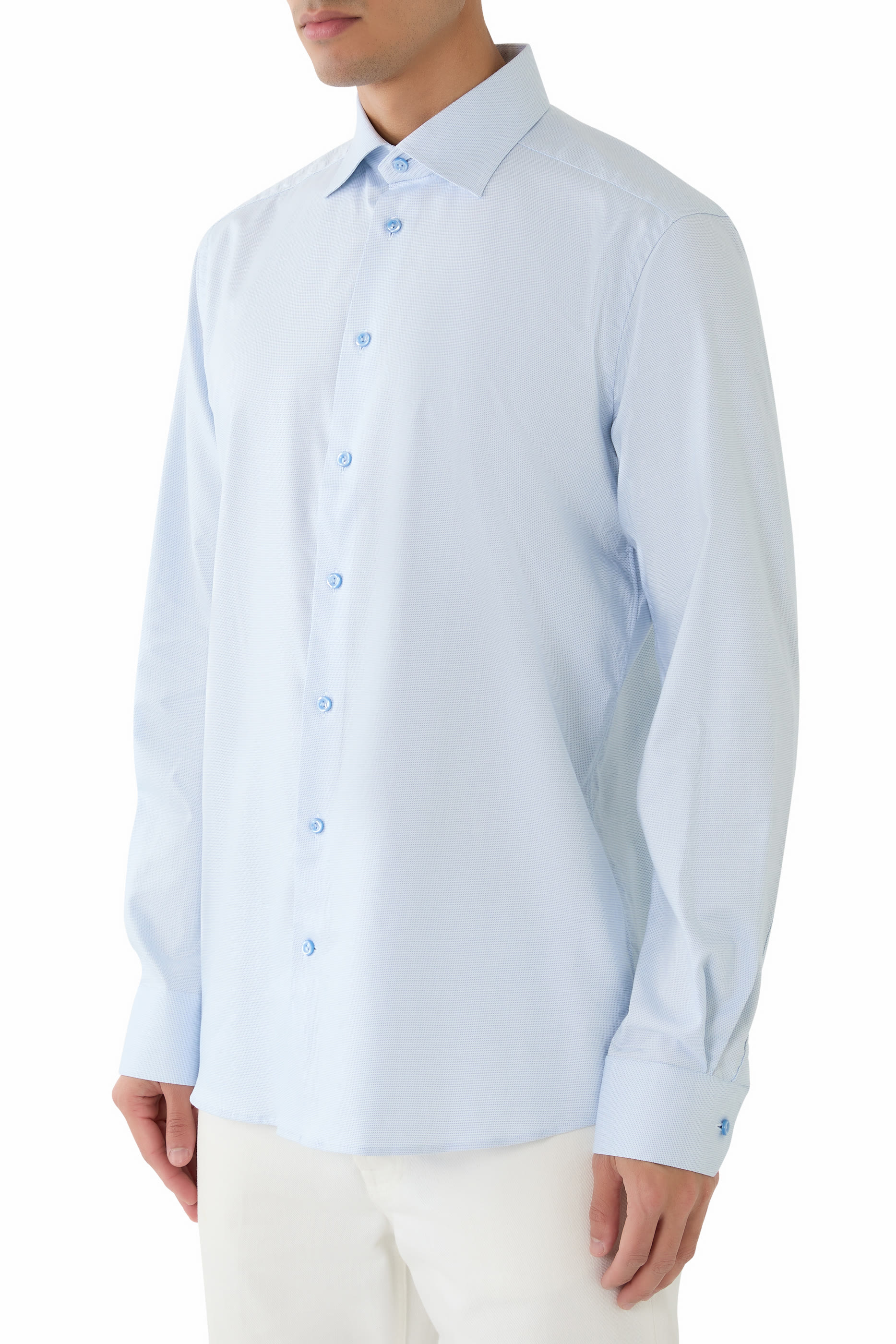 Semi Solid Cotton TENCEL&trade; Lyocell Shirt 