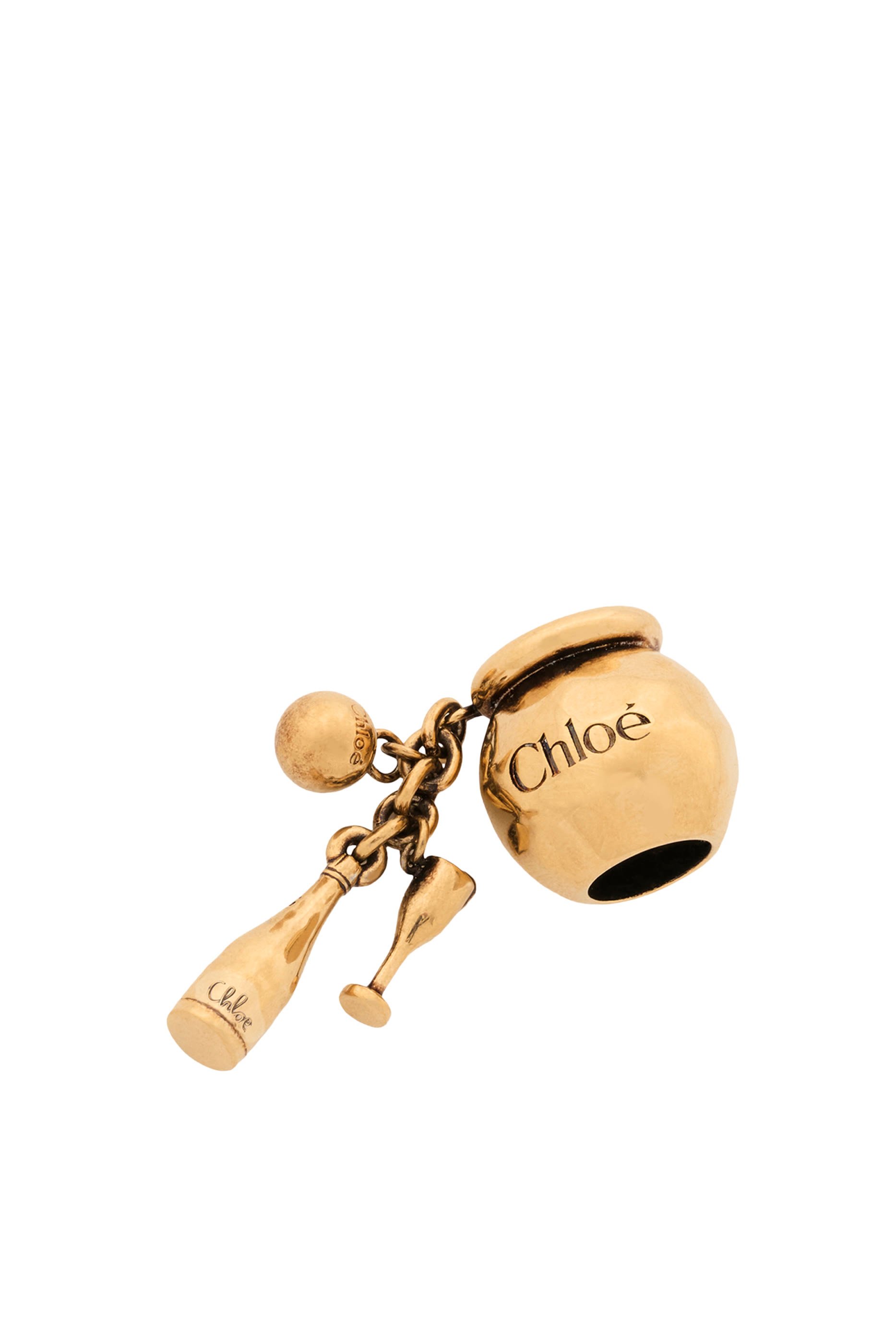 Sphere Bottle & Glass Dice Charm 