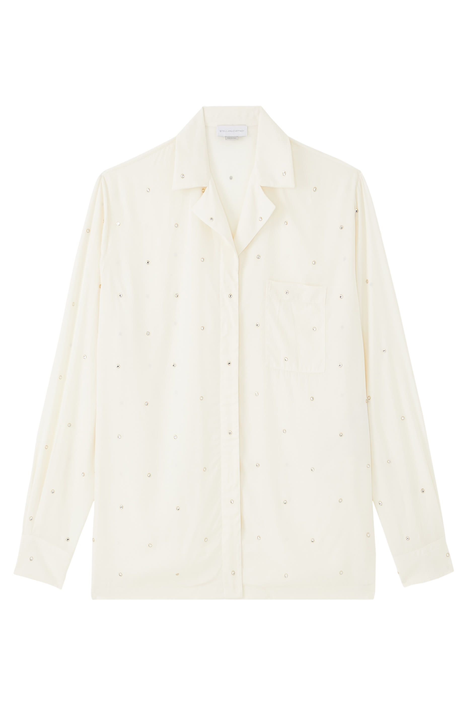 Lead-Free Crystal Oversized Shirt