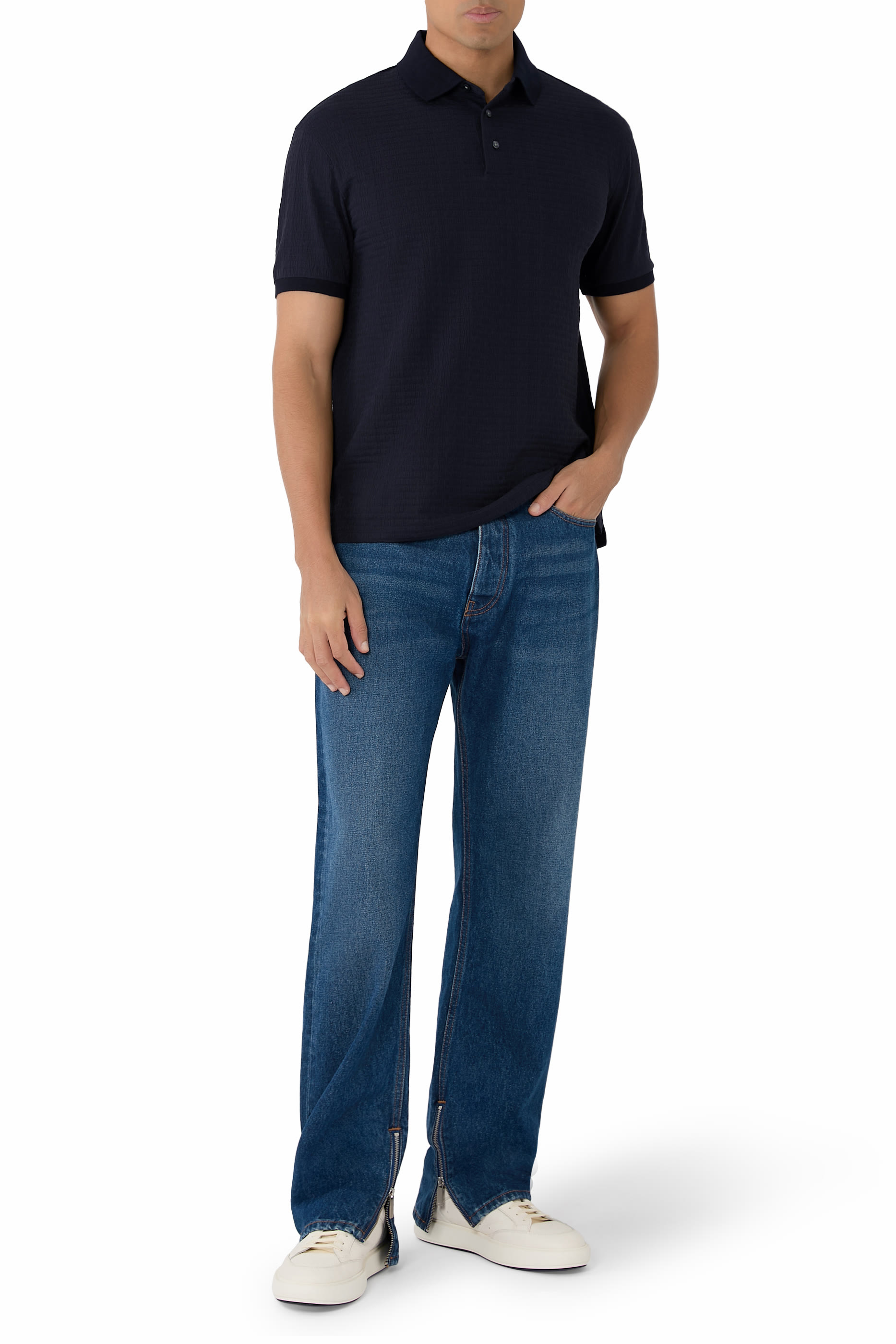 Micro EA Text Logo Polo Shirt