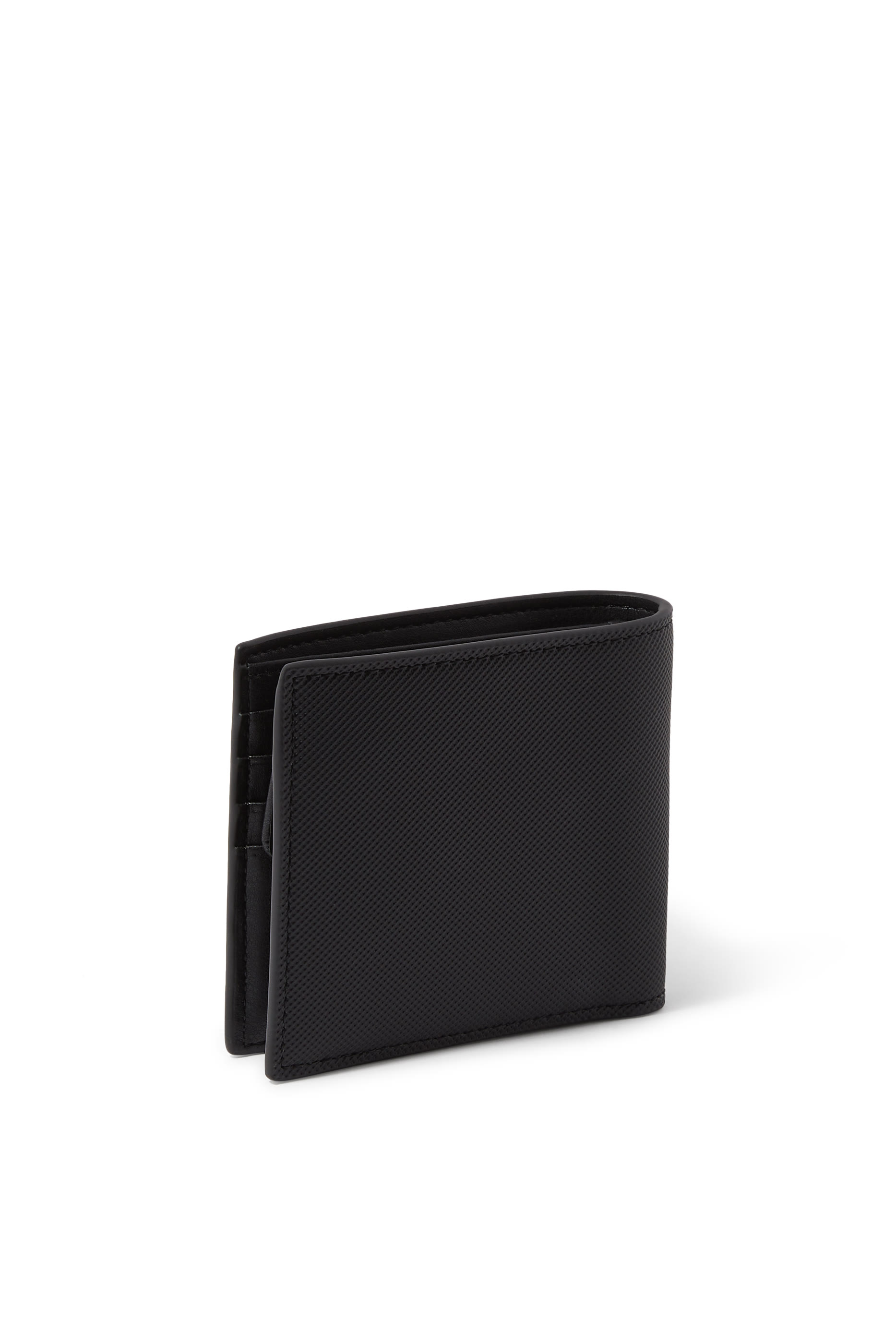 Logo Textured-Finish Wallet