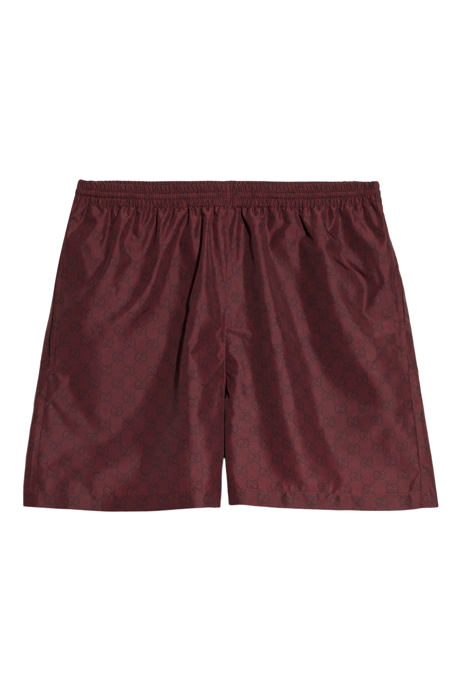 Printed Polyester Poplin Swim Shorts 