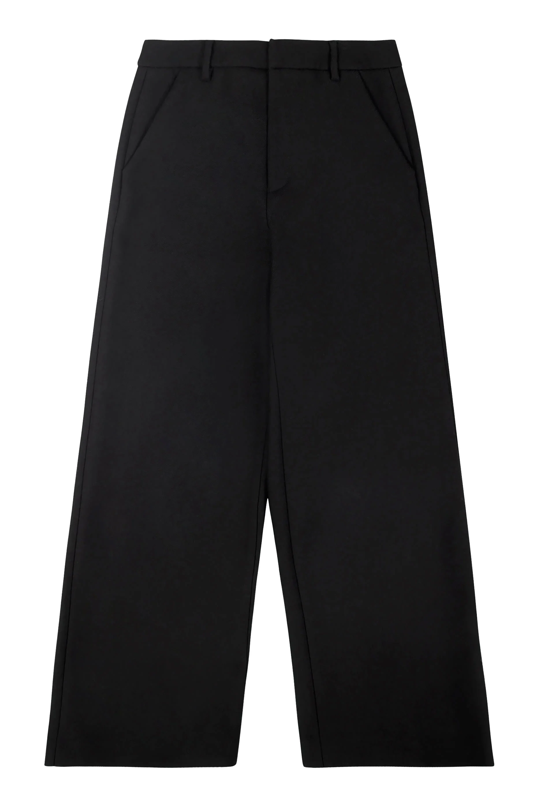 Wide-Leg Wool Trousers