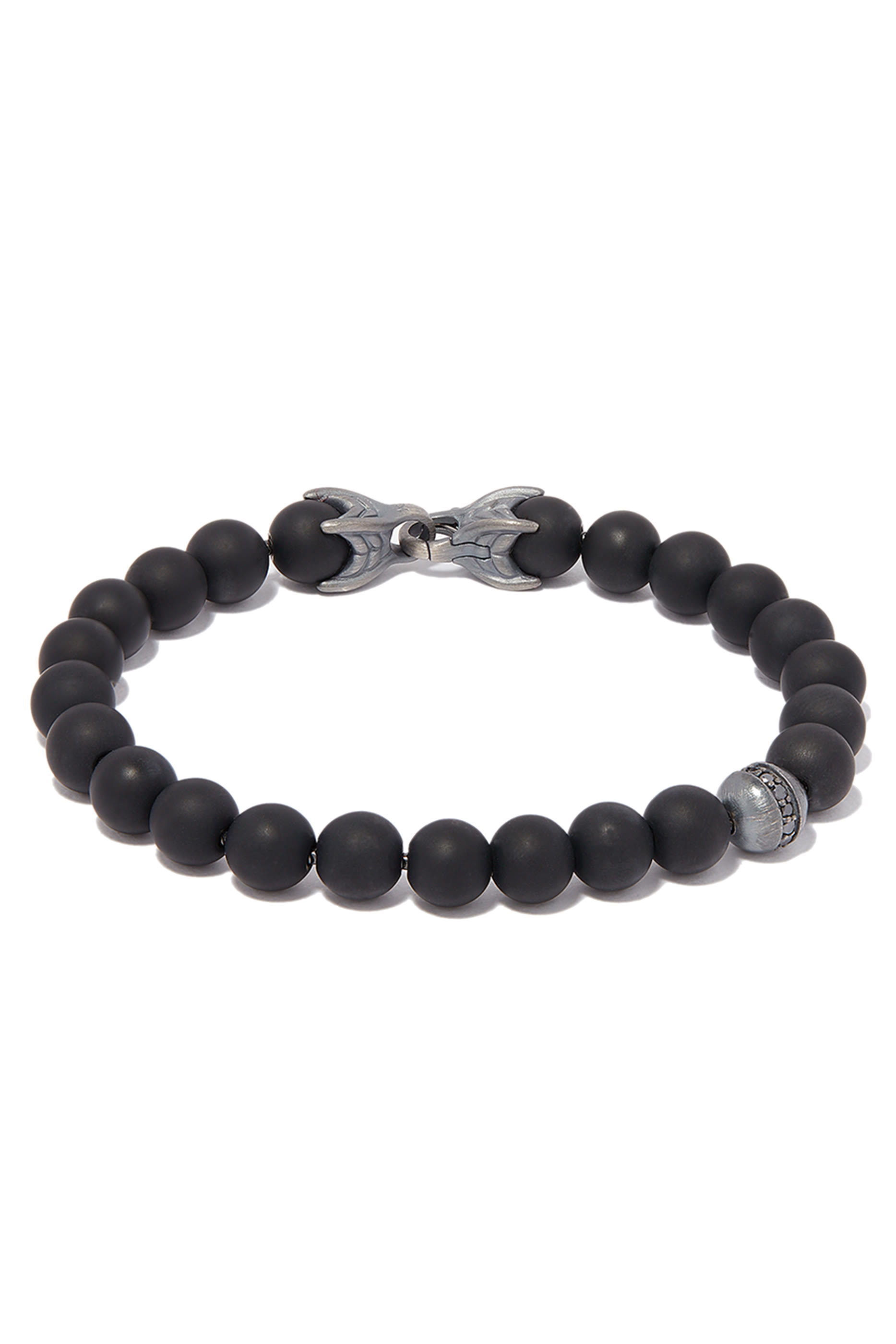 Spiritual Black Diamonds & Onyx Beads Bracelet