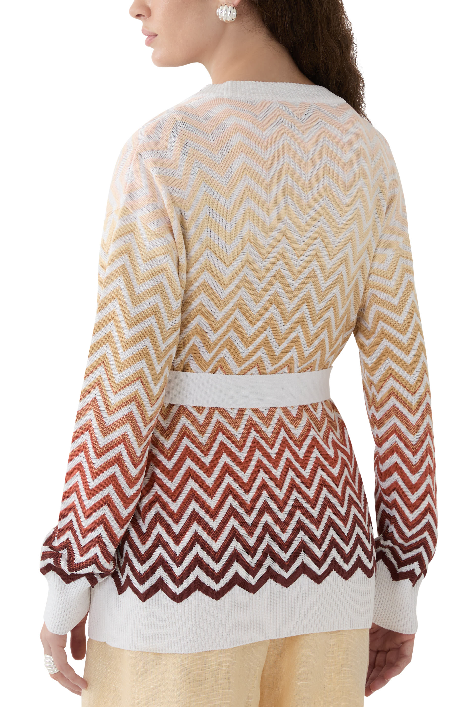 Degrad&eacute; Chevron Cardigan