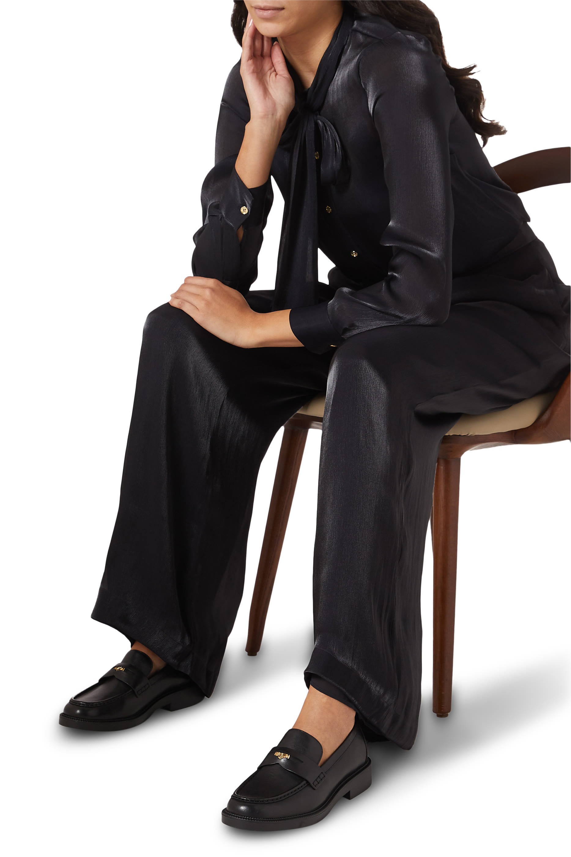 Logo Leather Loafers