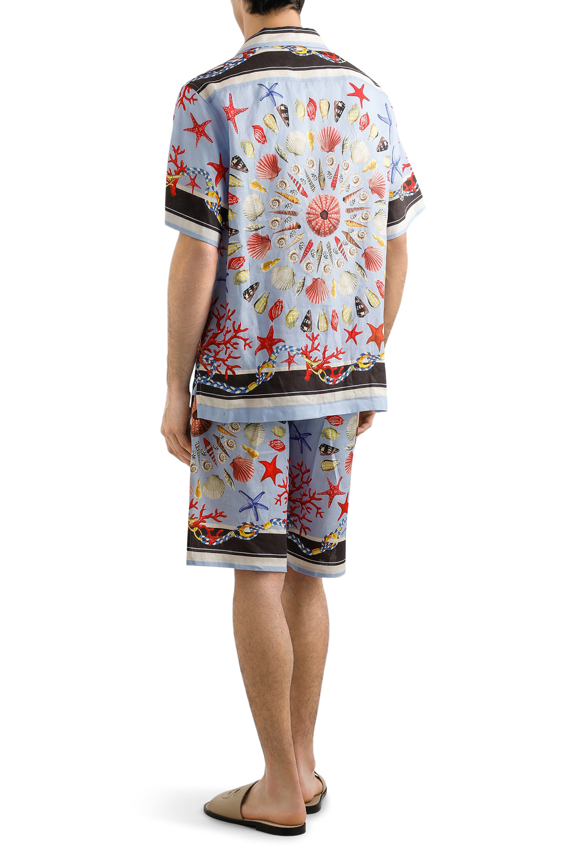 Shell Linen Canvas Shorts