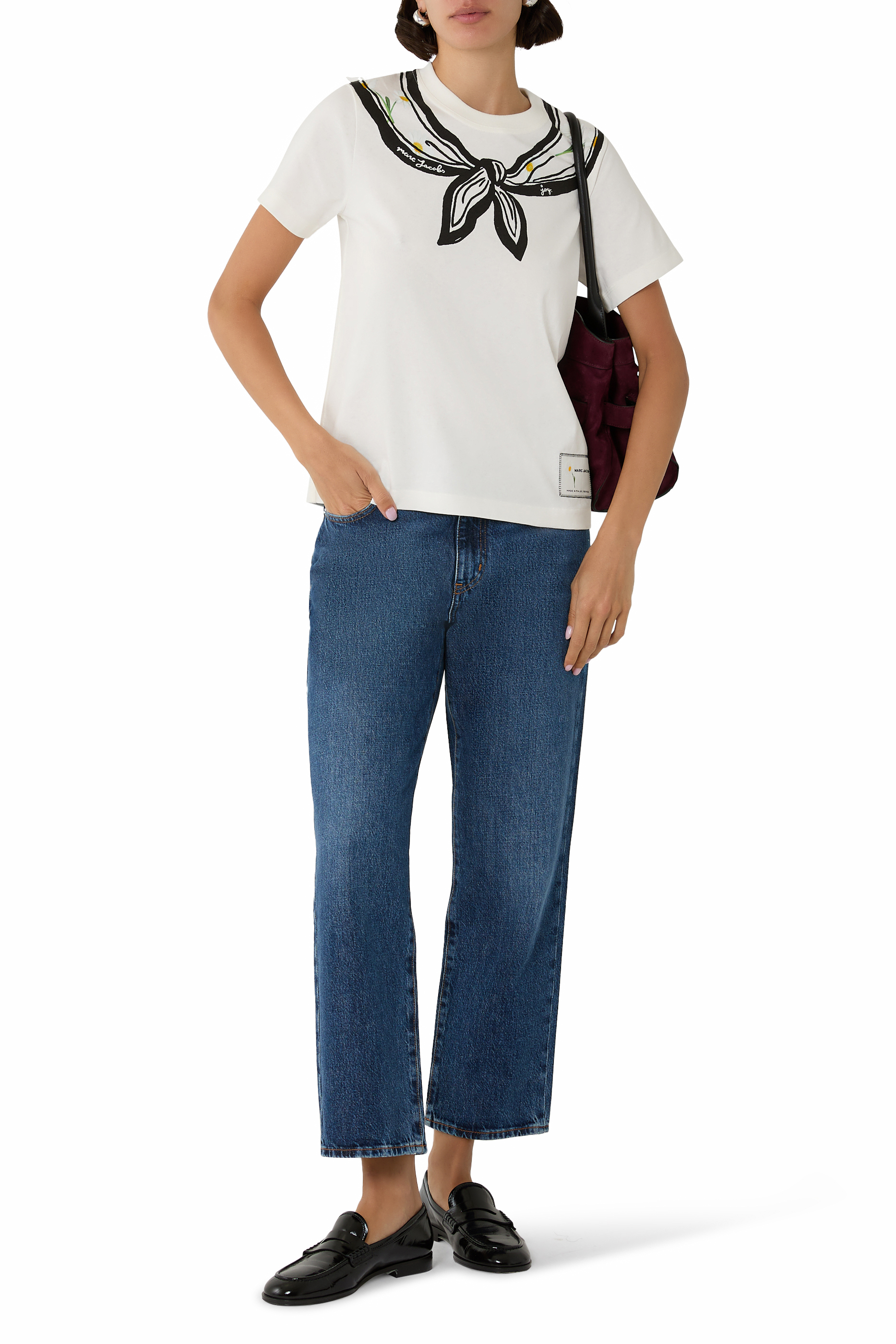 Kids Trompe L'Oeil Scarf T-Shirt