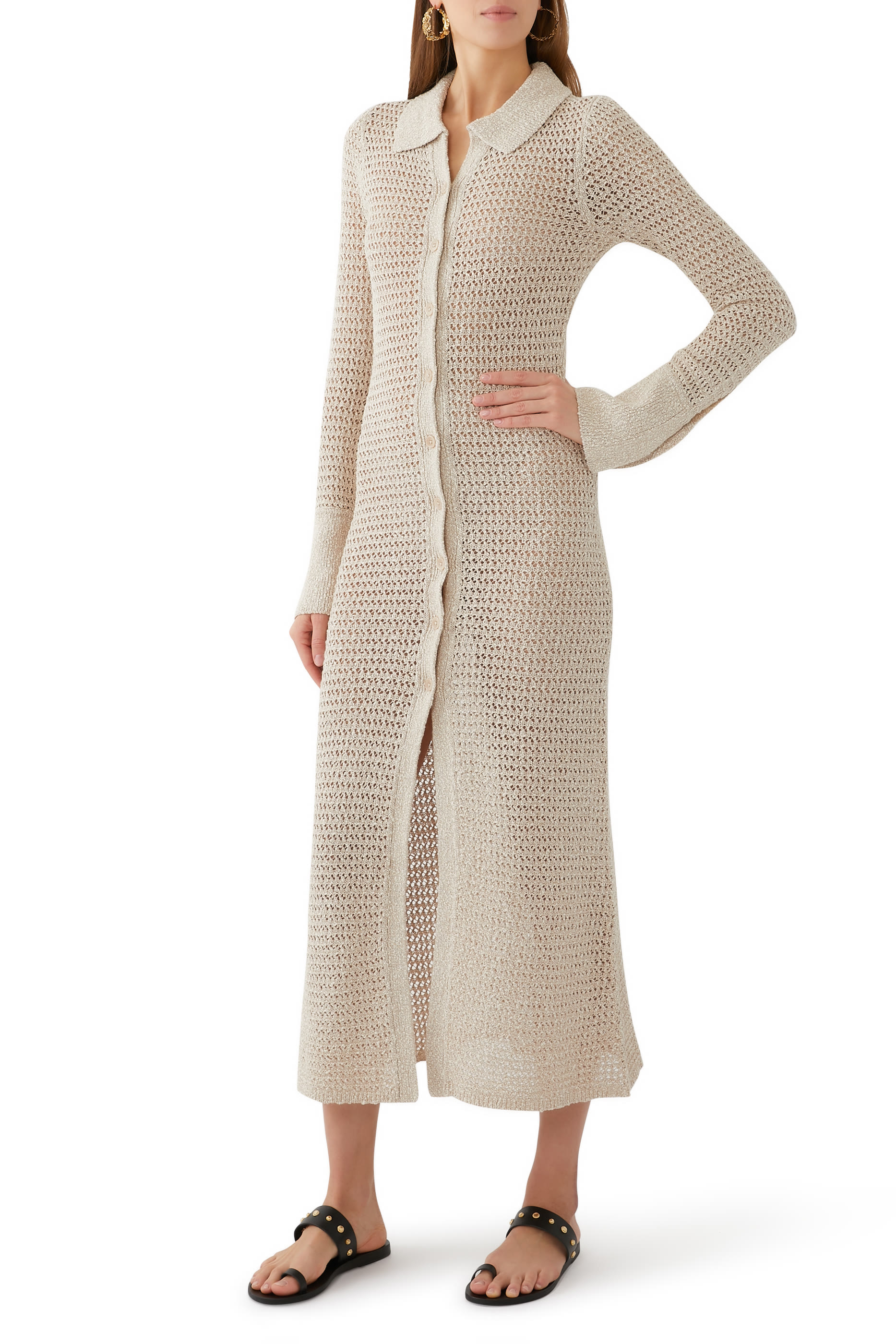 Cenci Crochet Knit Dress