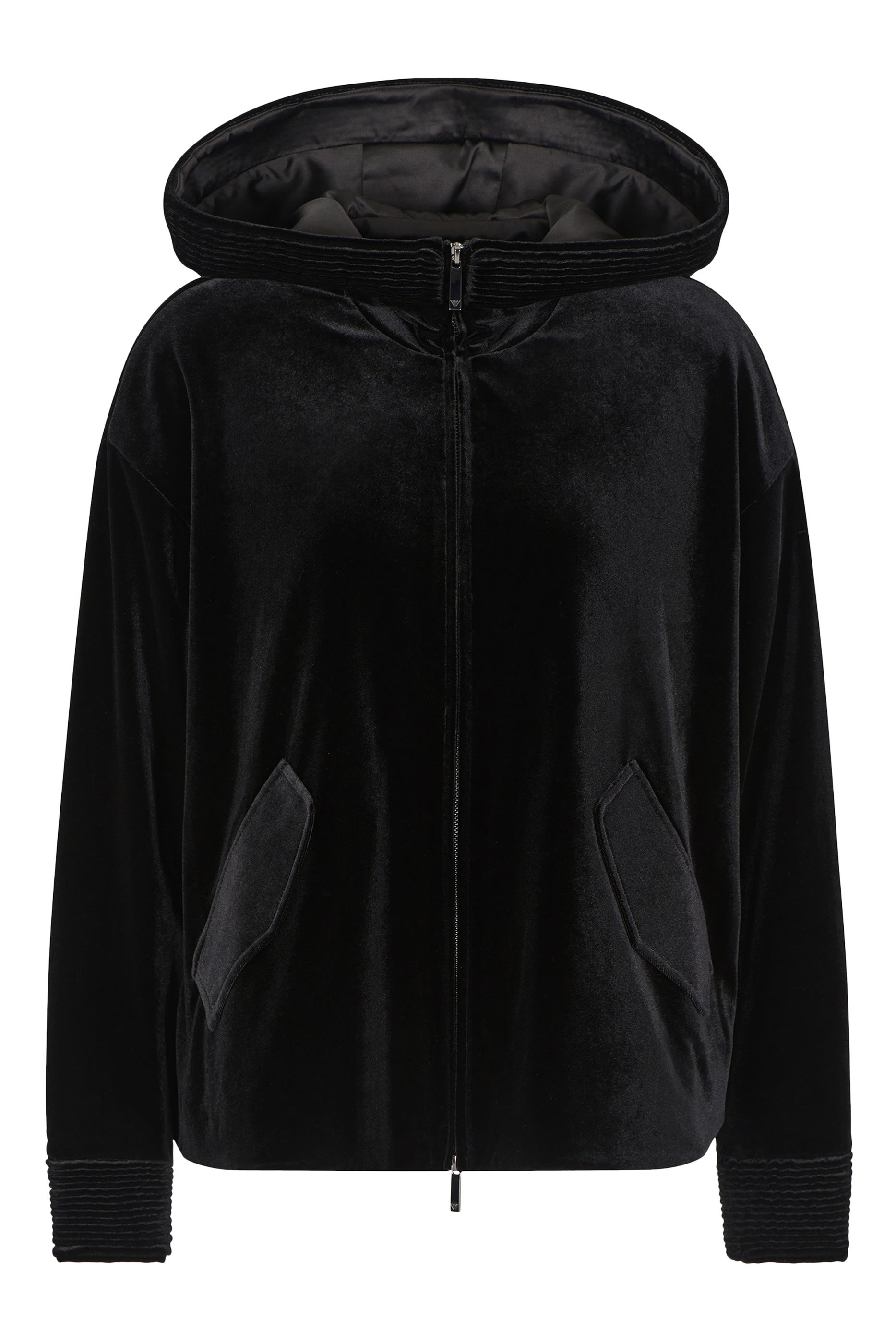 Stretch Chenille Hooded Sweatshirt 
