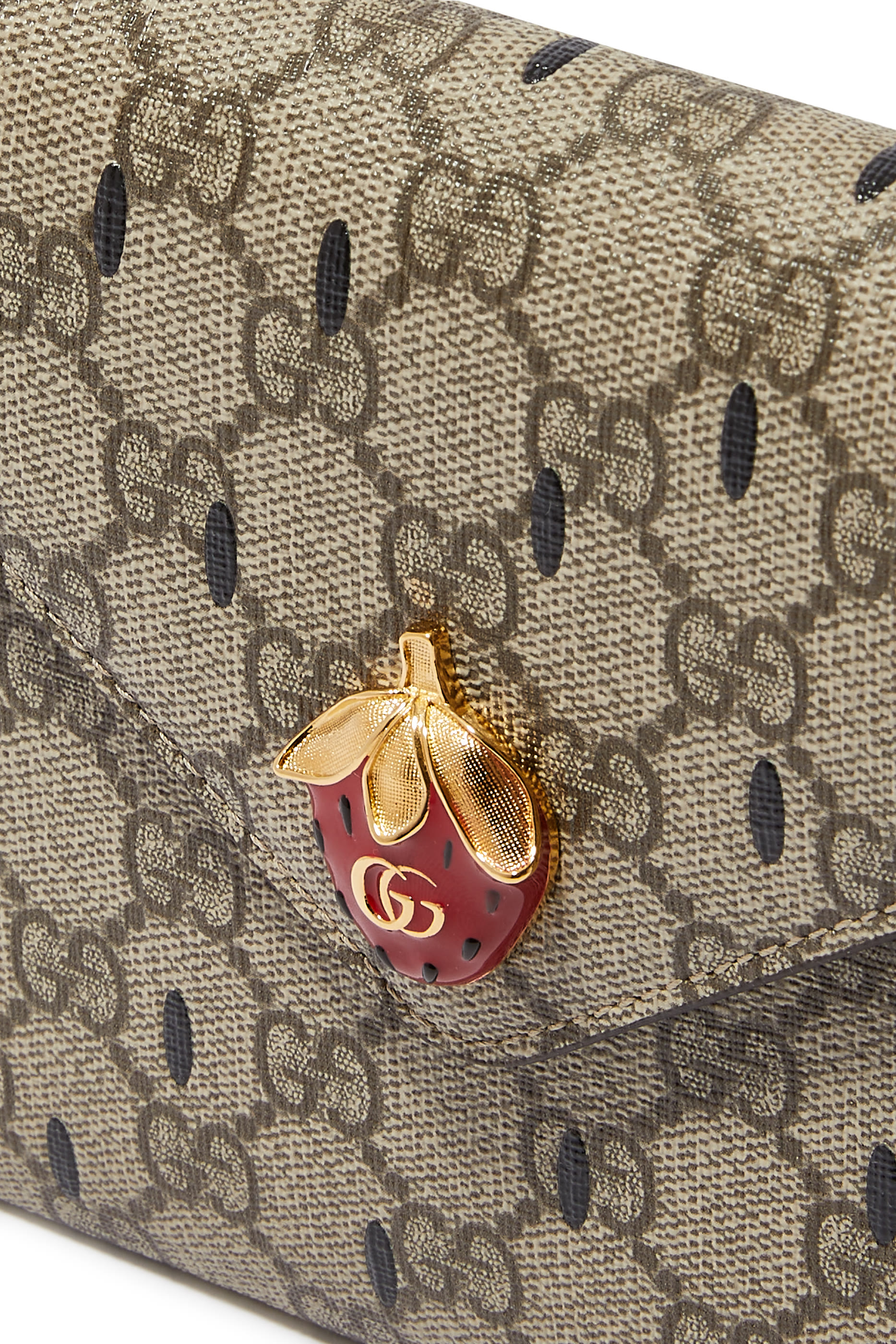 Mini Bag with Double G Strawberry