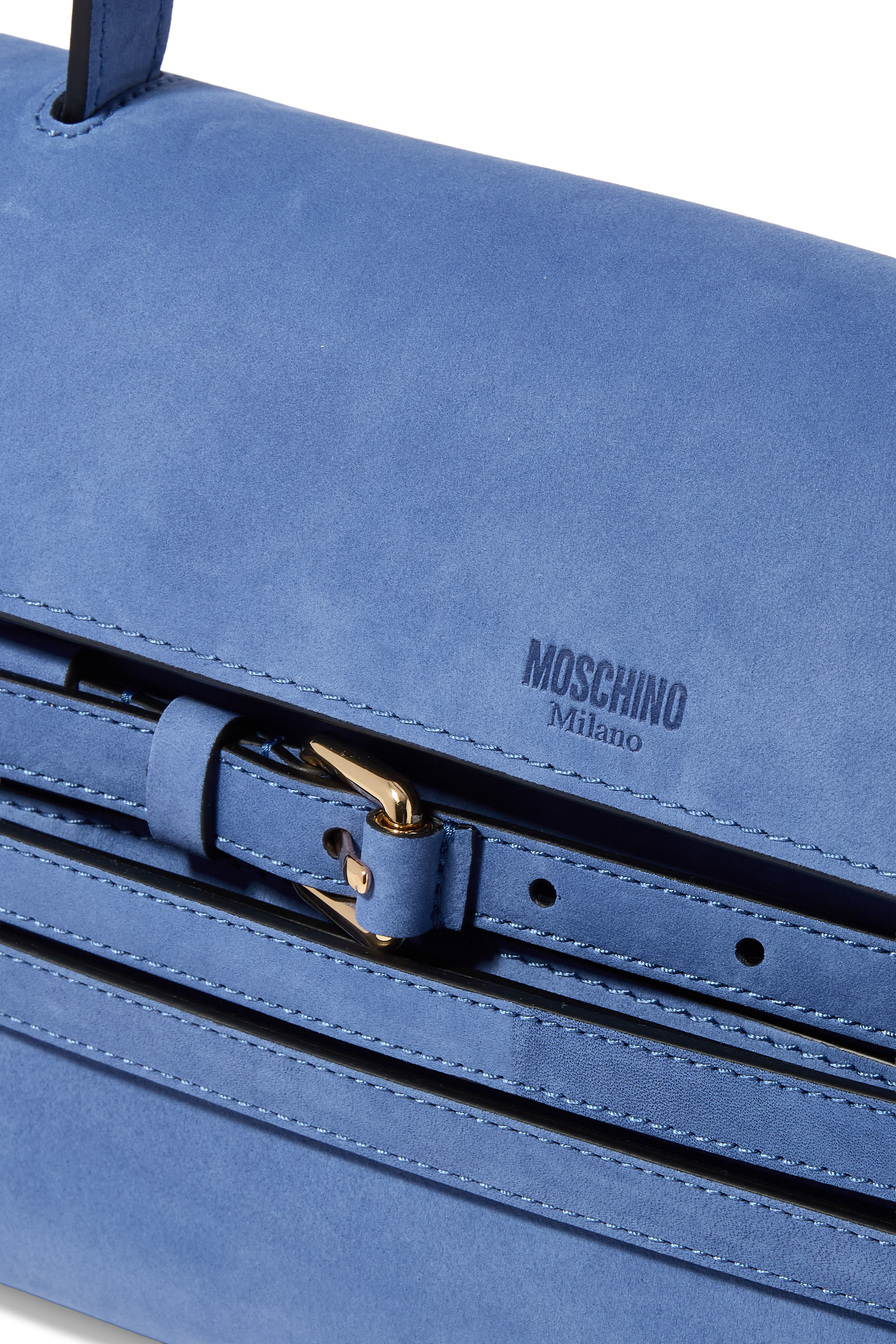 Tie Me Embossed-Logo Shoulder Bag