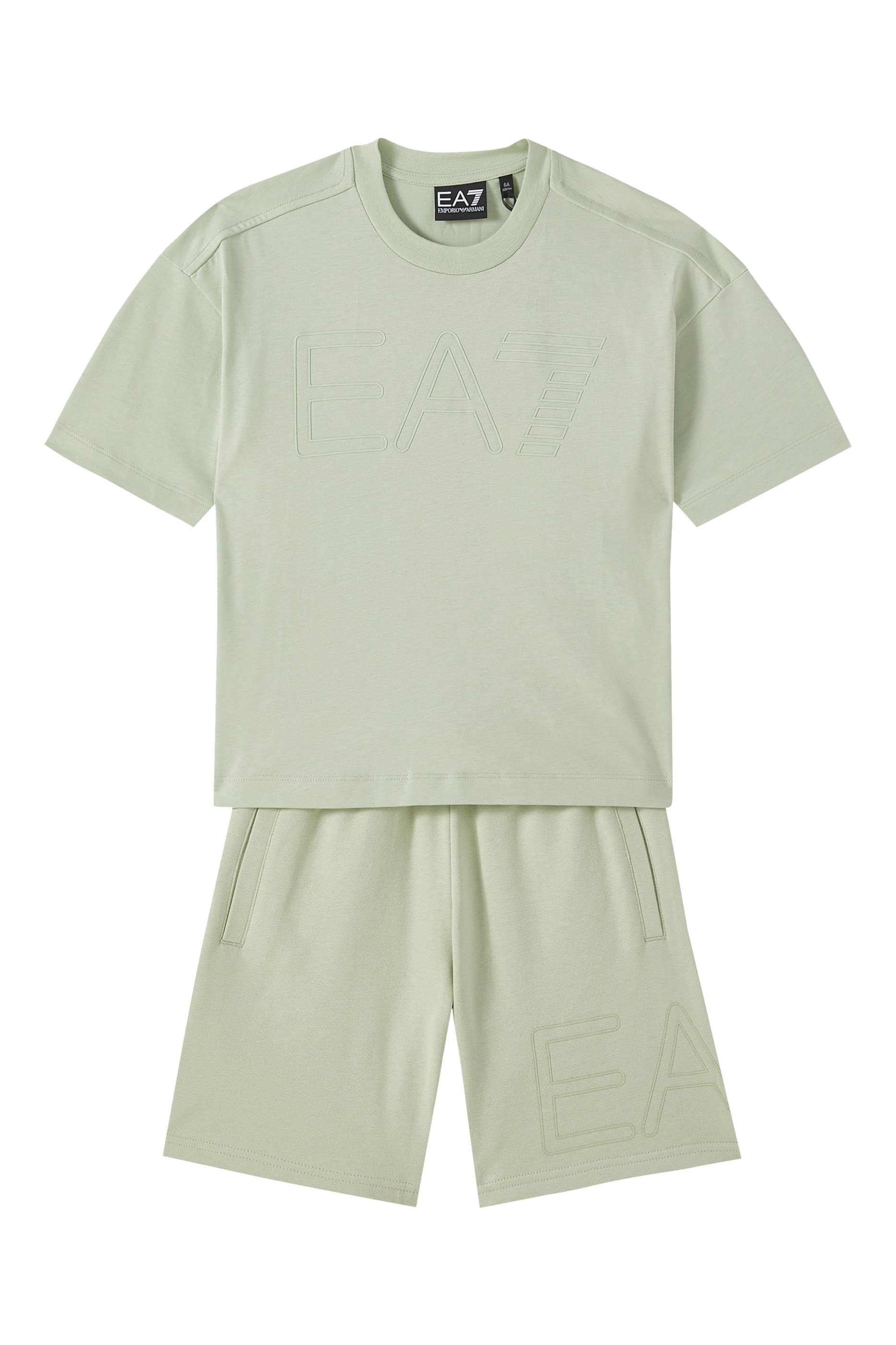 Kids EA7 Oversized Logo T-Shirt