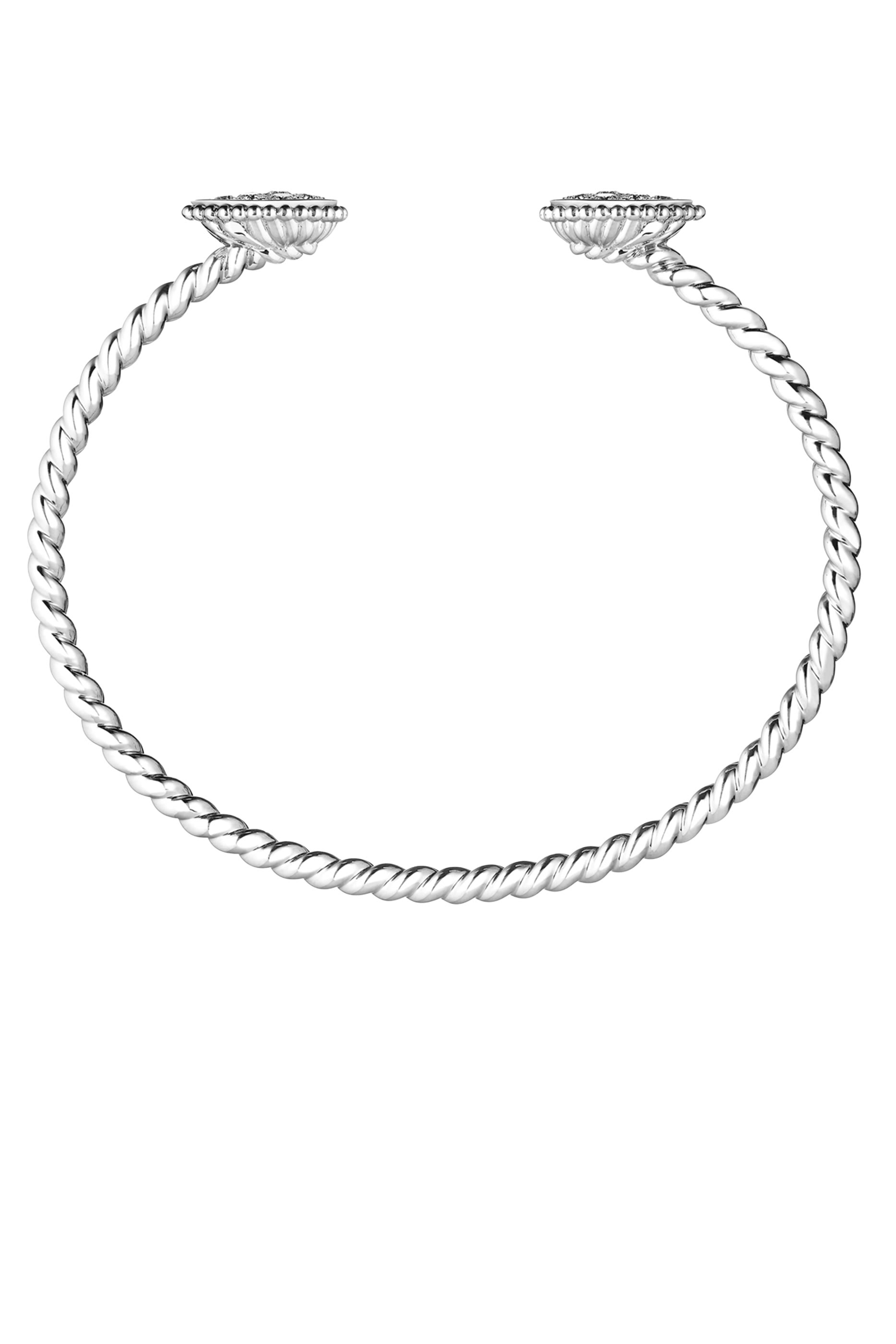 Serpent Bohème Bracelet, 18K White Gold & Diamonds