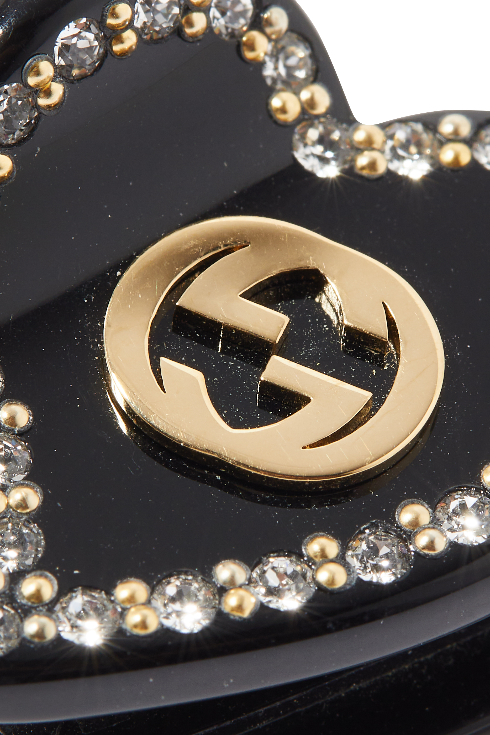 Interlocking G Heart Hair Clip