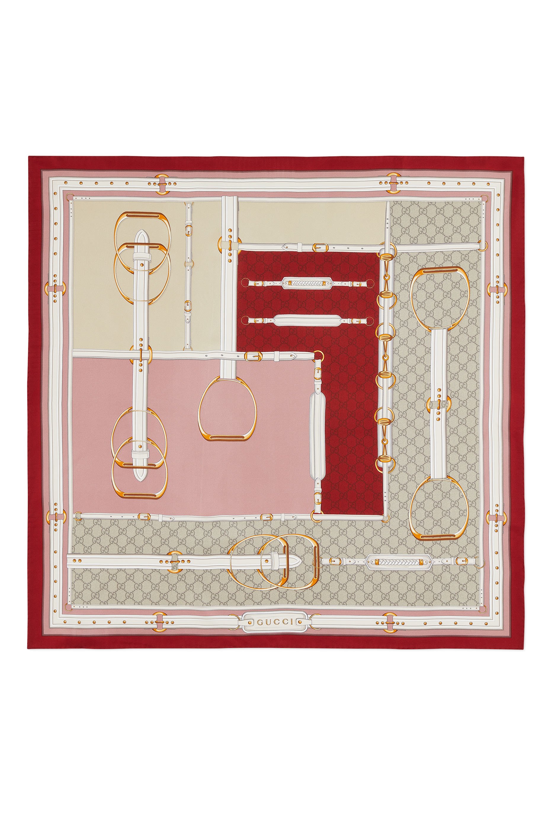 Printed Silk Twill Carr&eacute;