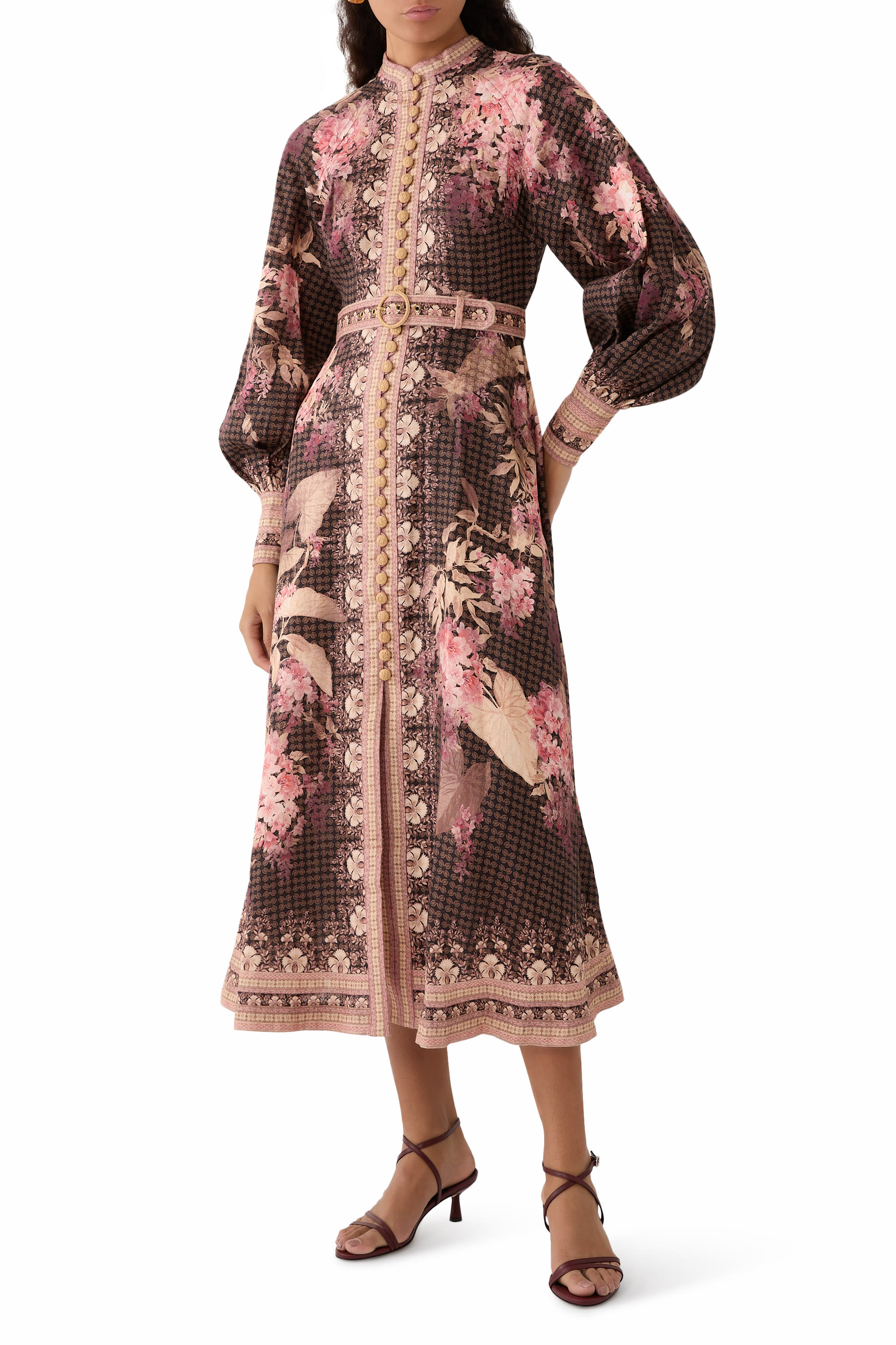 Illuminate Buttoned Midi Dress