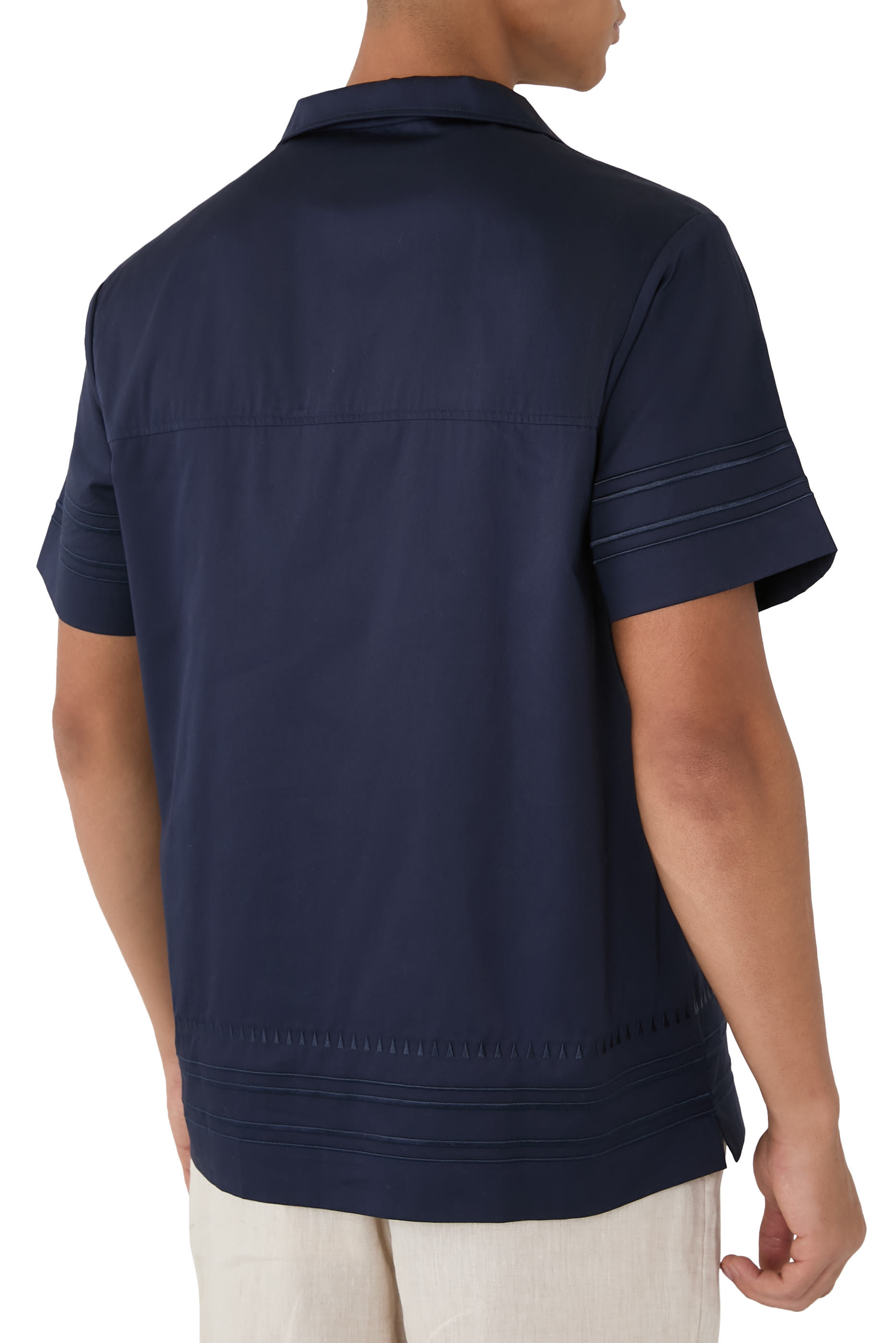 Palmes Embroidered Cotton Shirt