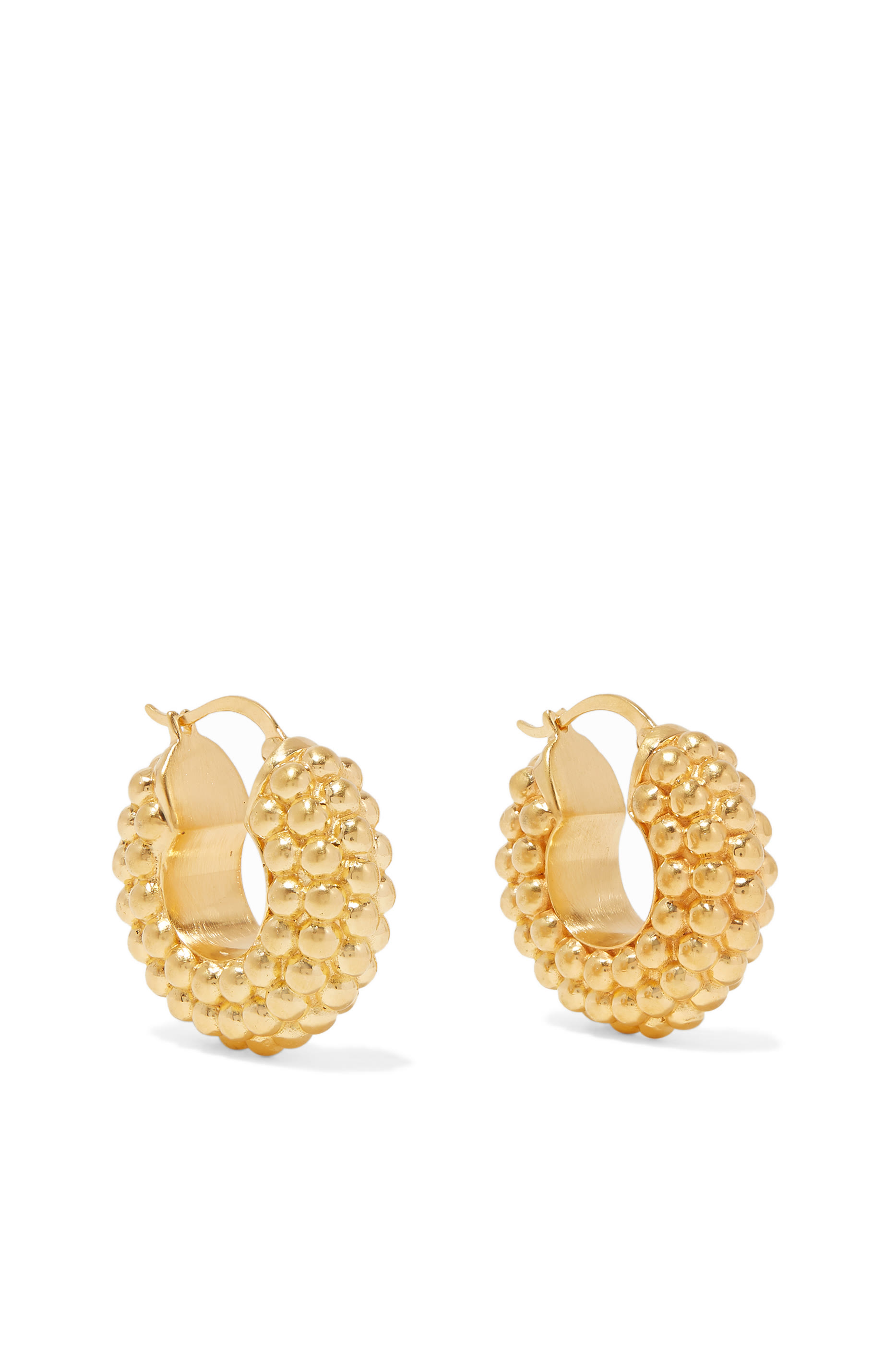 Baya Hoop Earrings, Gold Plated Sterling Silver