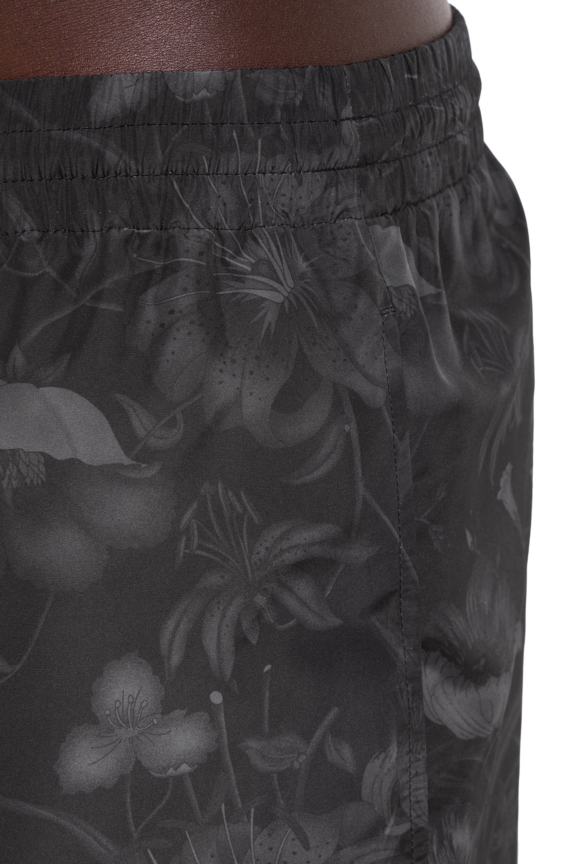 All-Over Flora Print Nylon Swim Shorts