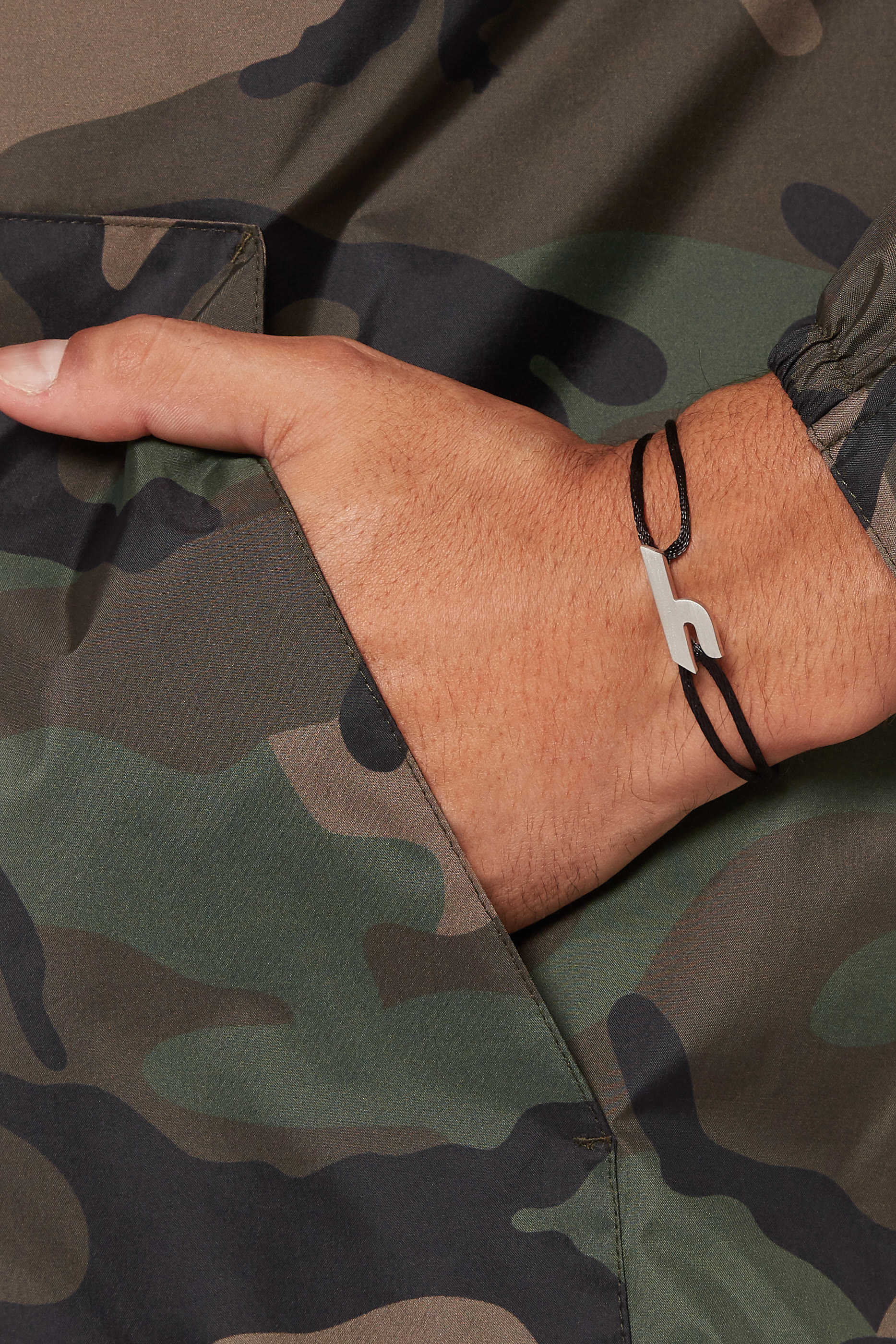 Arabic Letter 'Ein' Bracelet, Sterling Silver