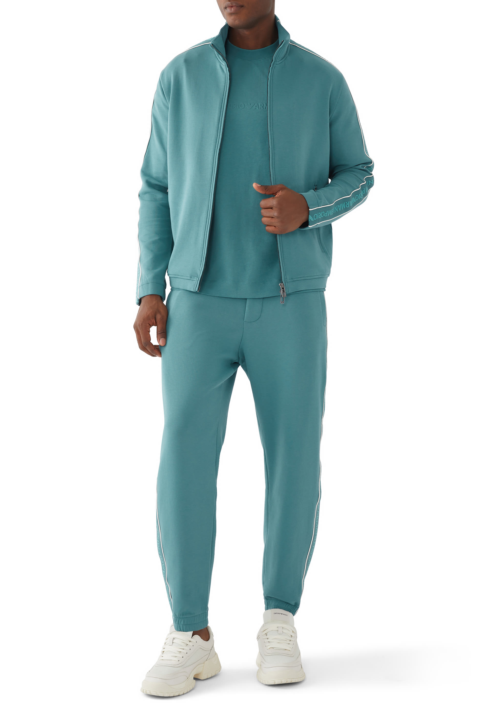 Logo Tape Double-Jersey Joggers