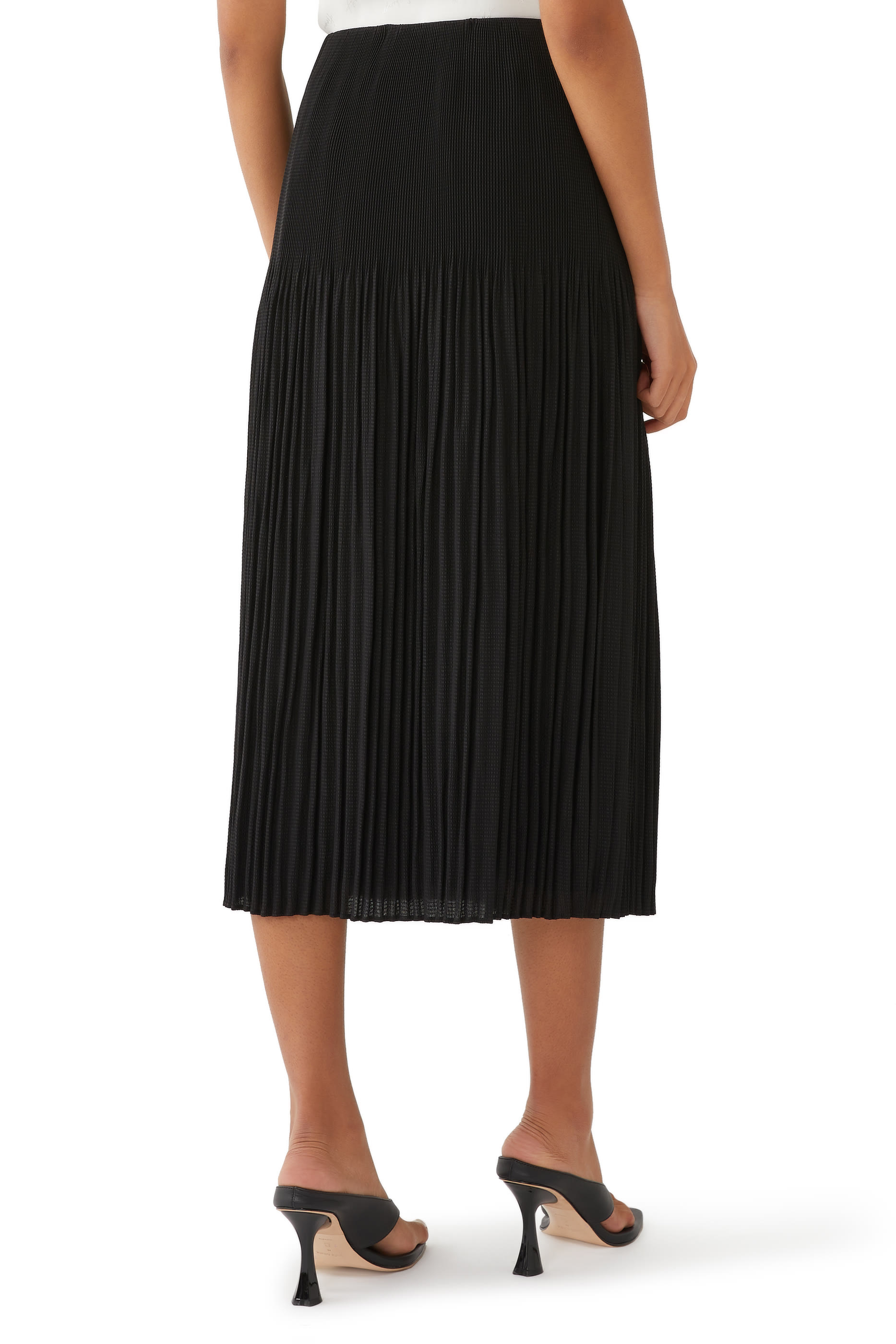 Pleated Midi Skirt