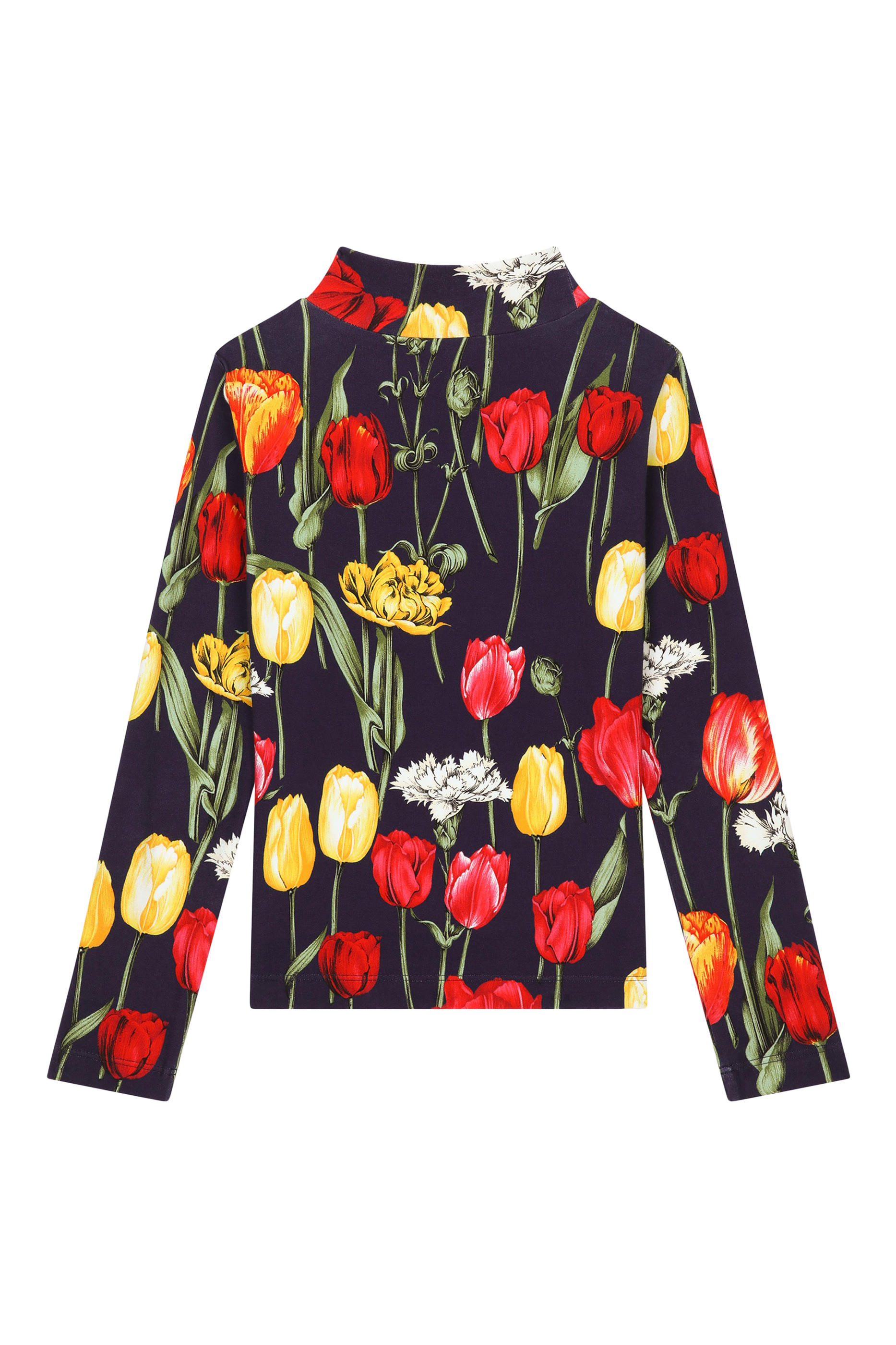 Kids Interlock Mock Turtle Neck