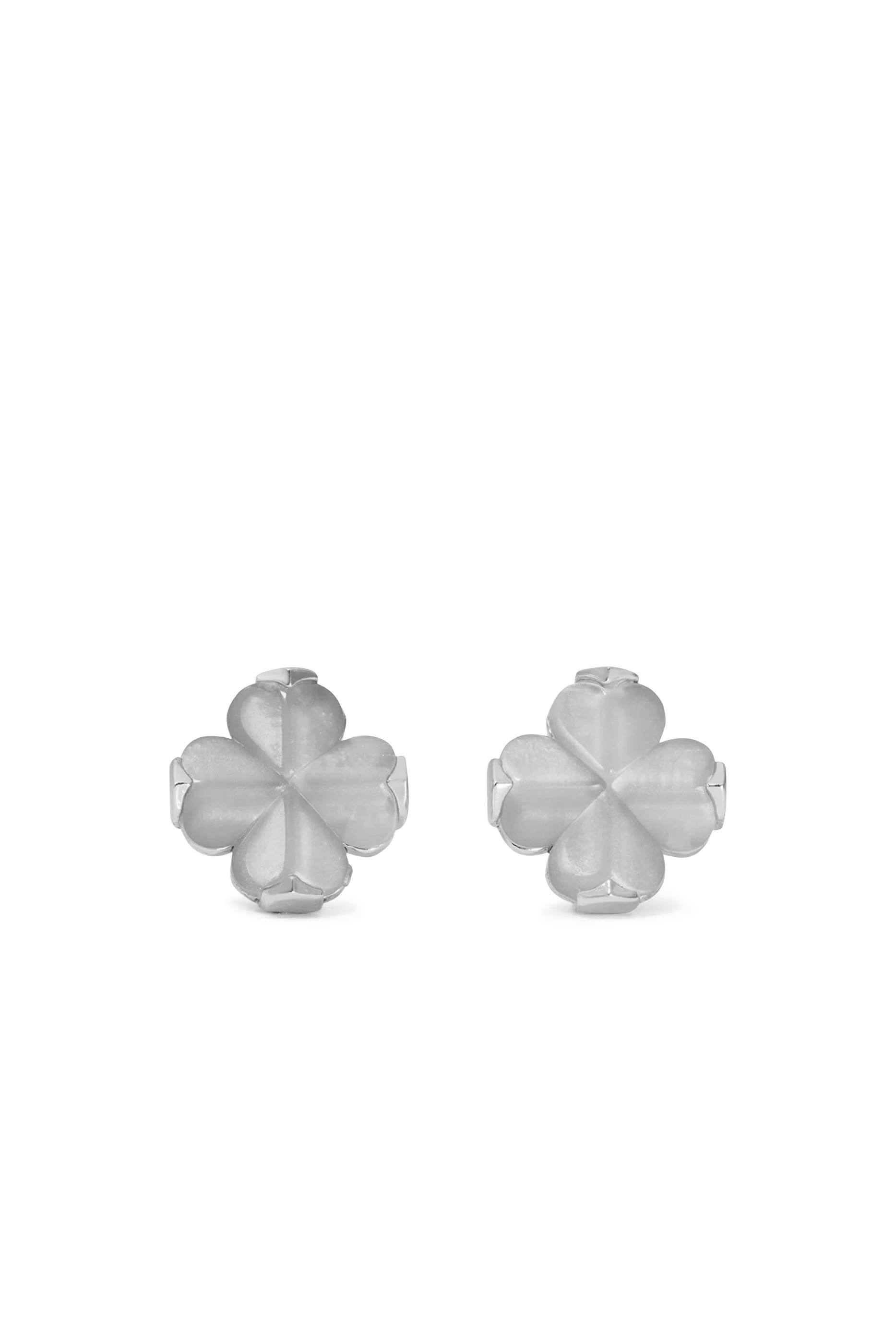 Spade Flower Studs