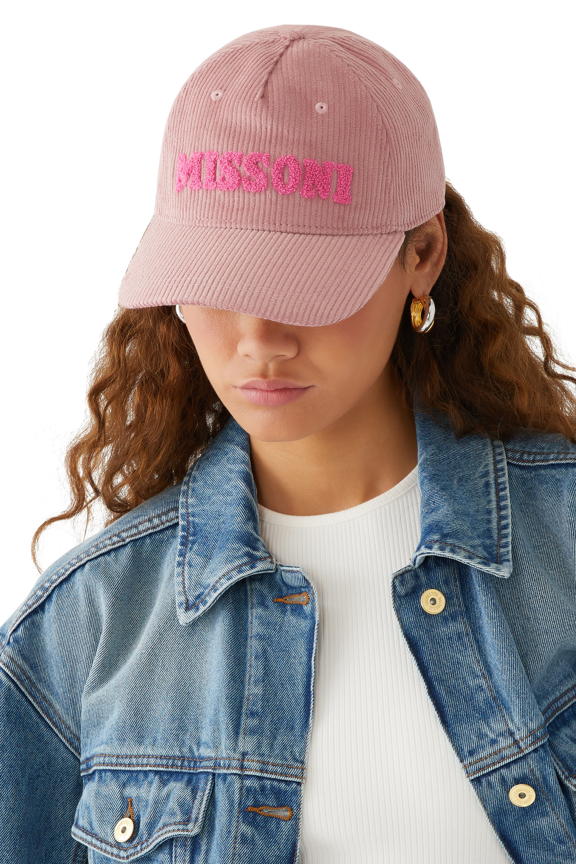 Buy Missoni Missoni Logo Corduroy Cotton Cap for Womens Online