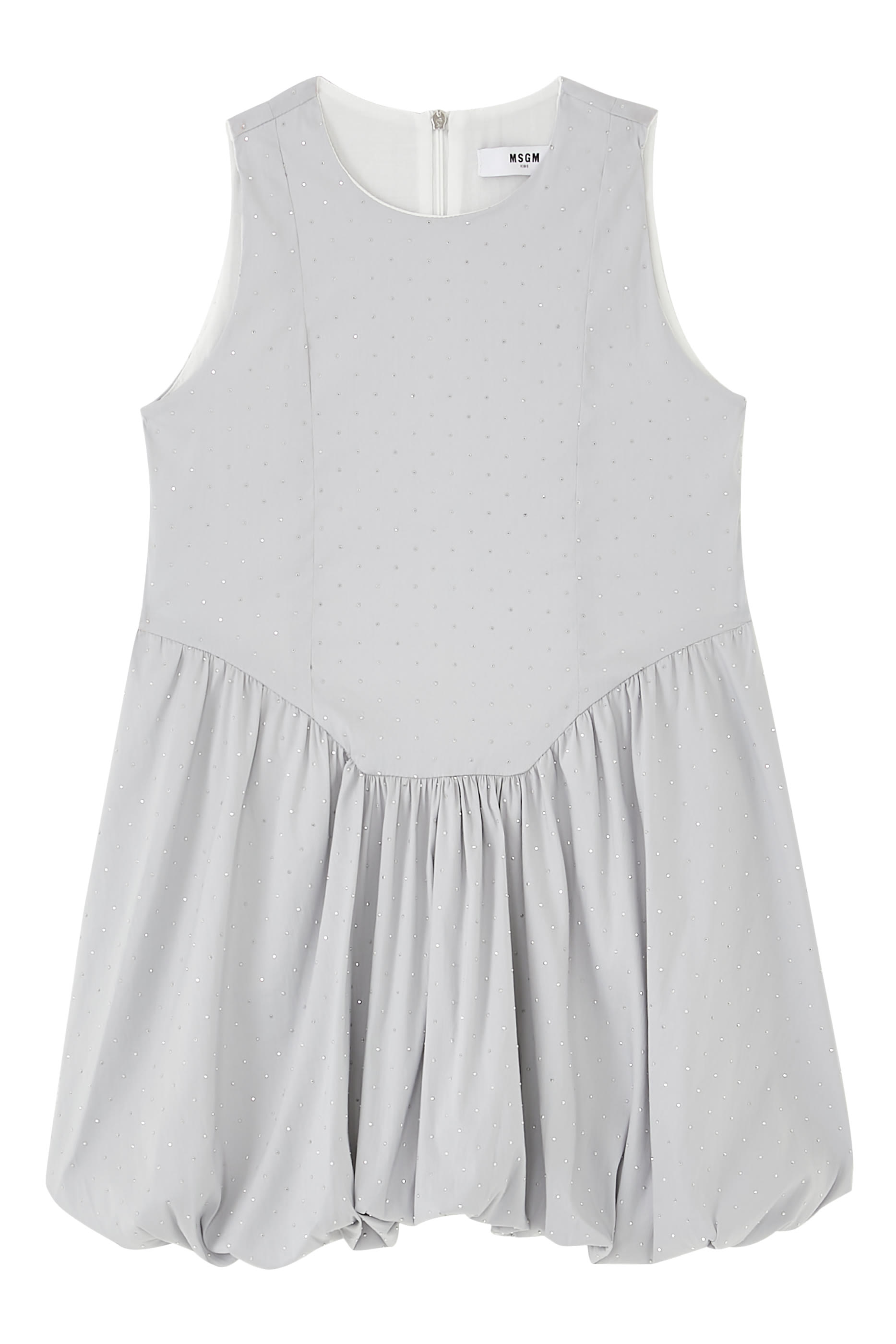 Kids Studded Poplin Dress