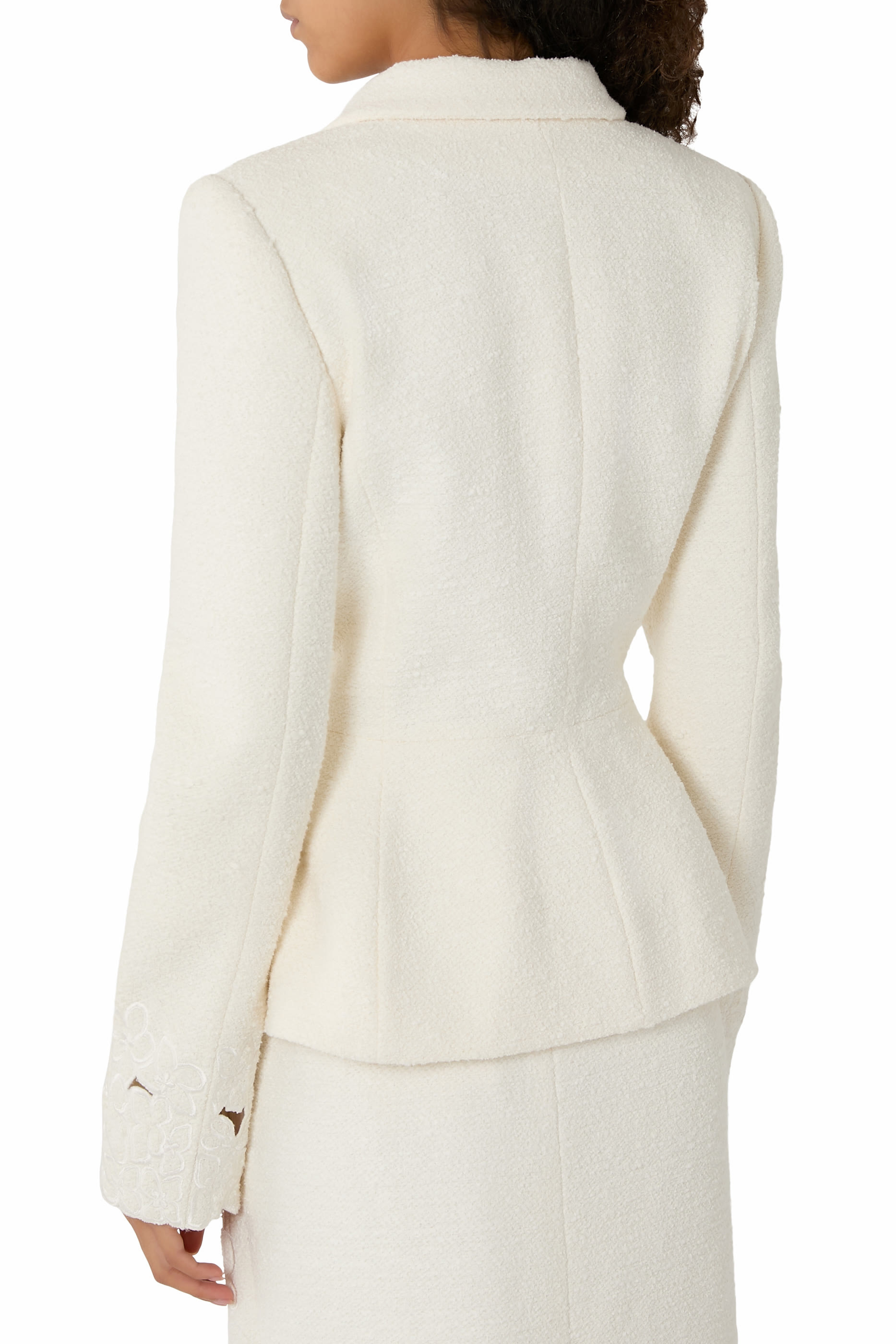 Long Sleeve Embroidered Suit Jacket