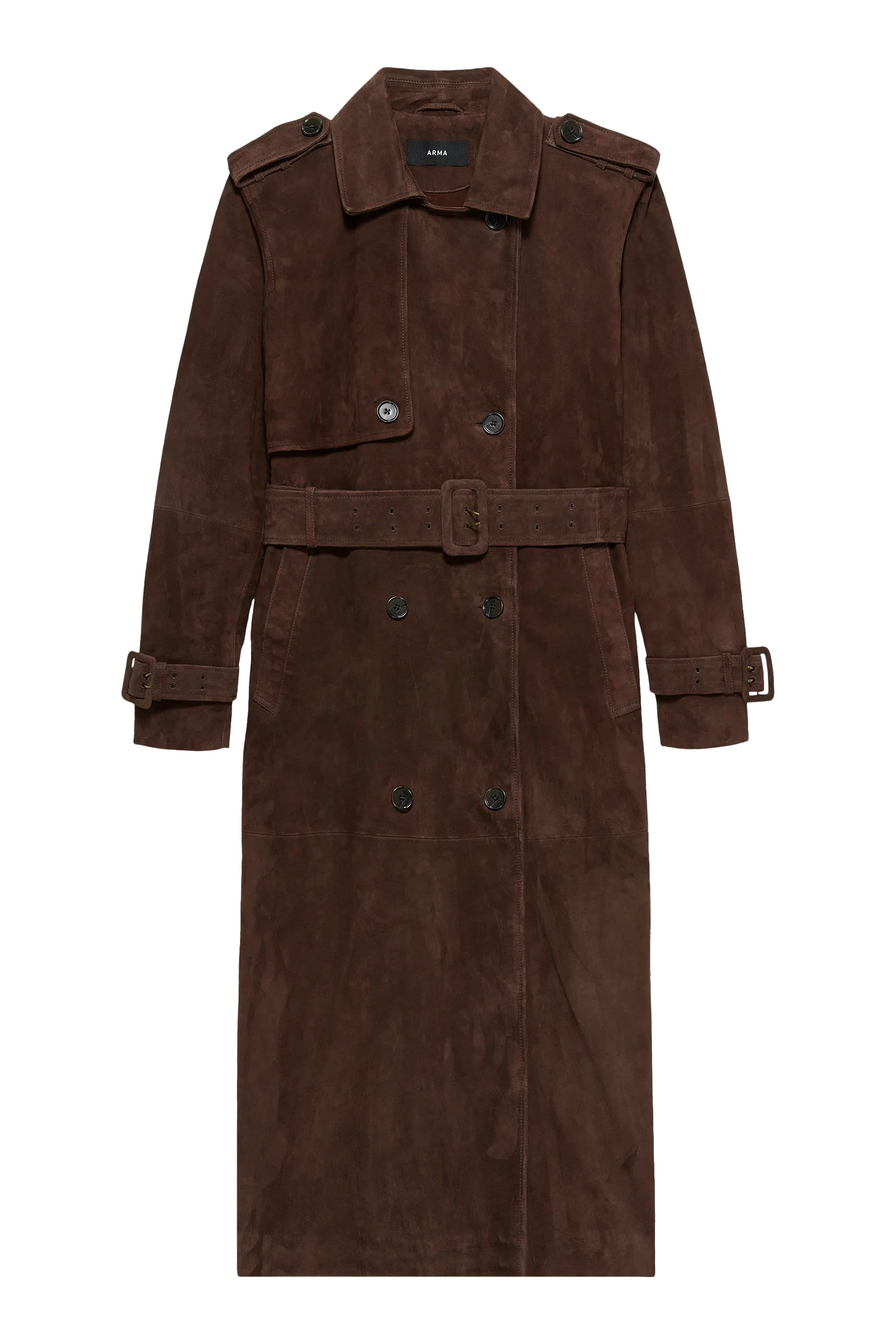 Benedict Suede Trenchcoat 