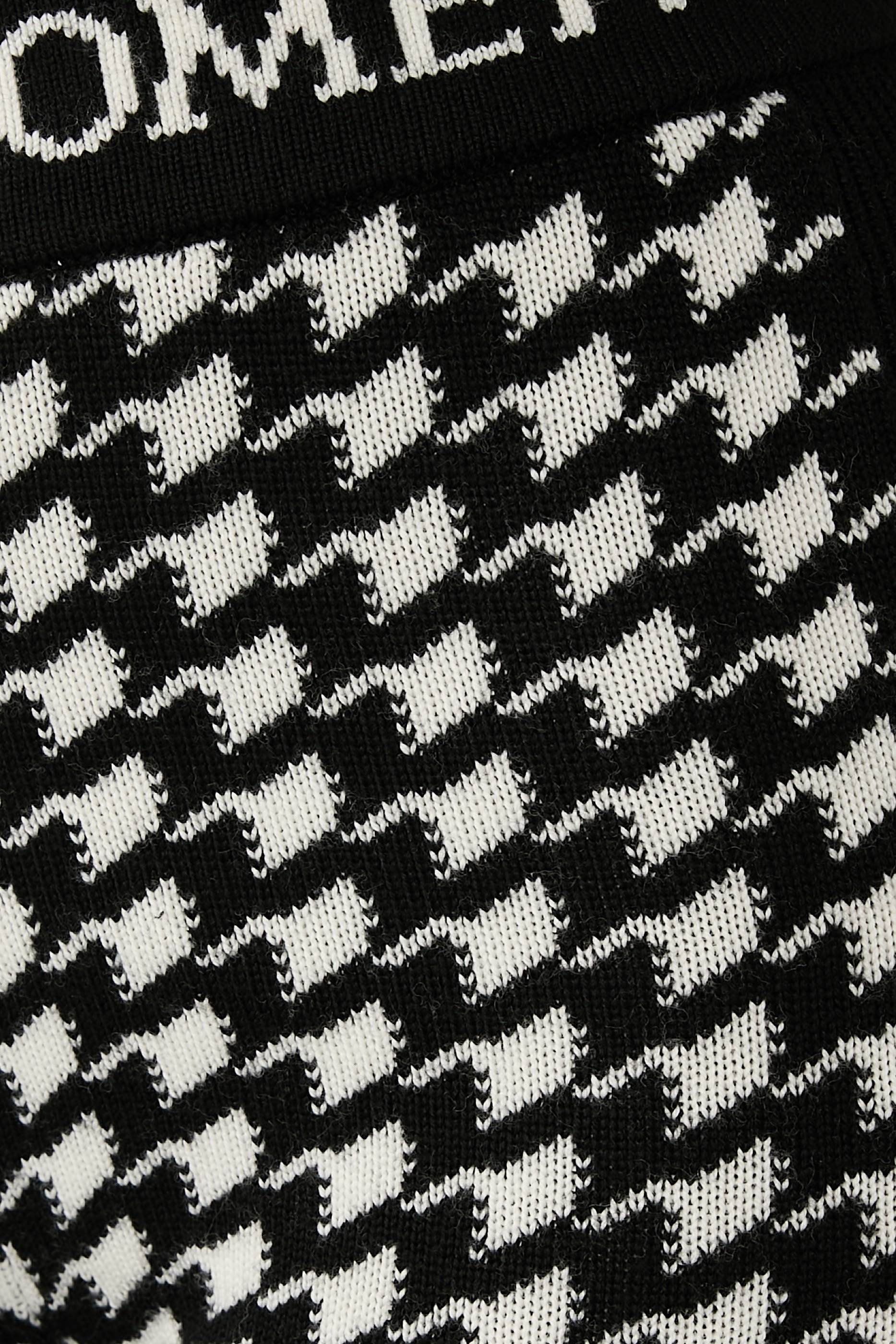 Houndstooth Merino Wool Leggings 