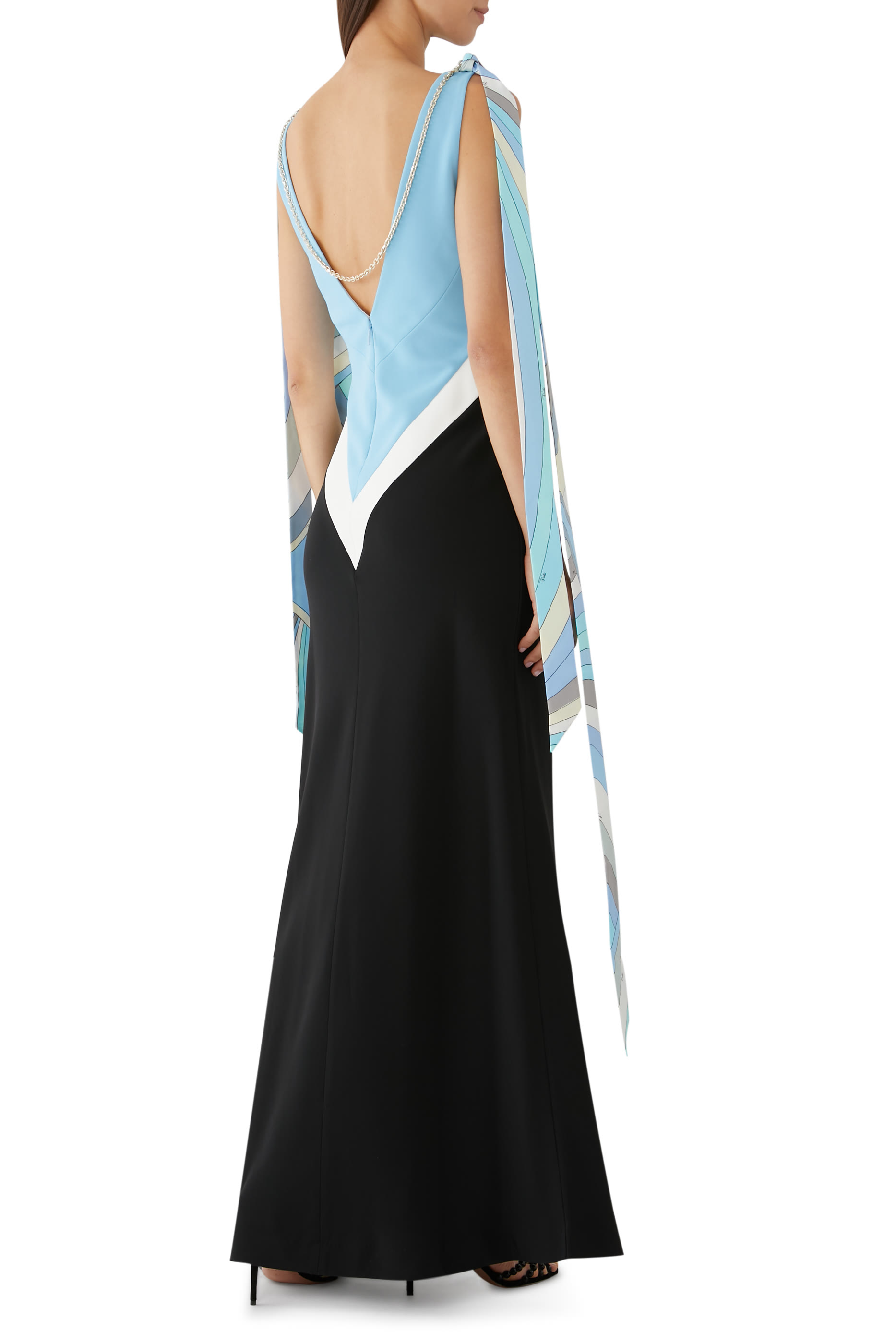 Colourblock Long Dress