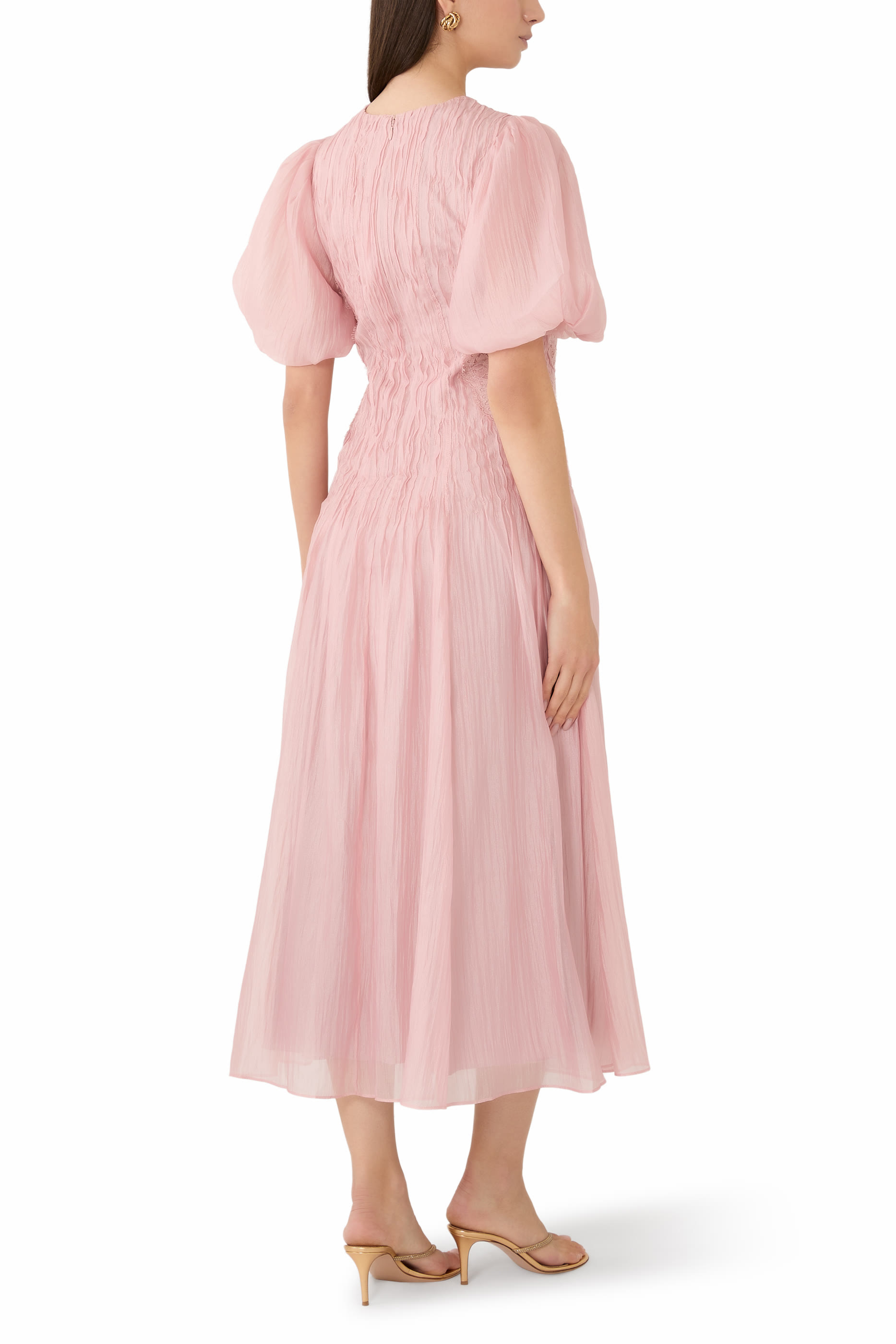 Ophelia Lace Midi Dress