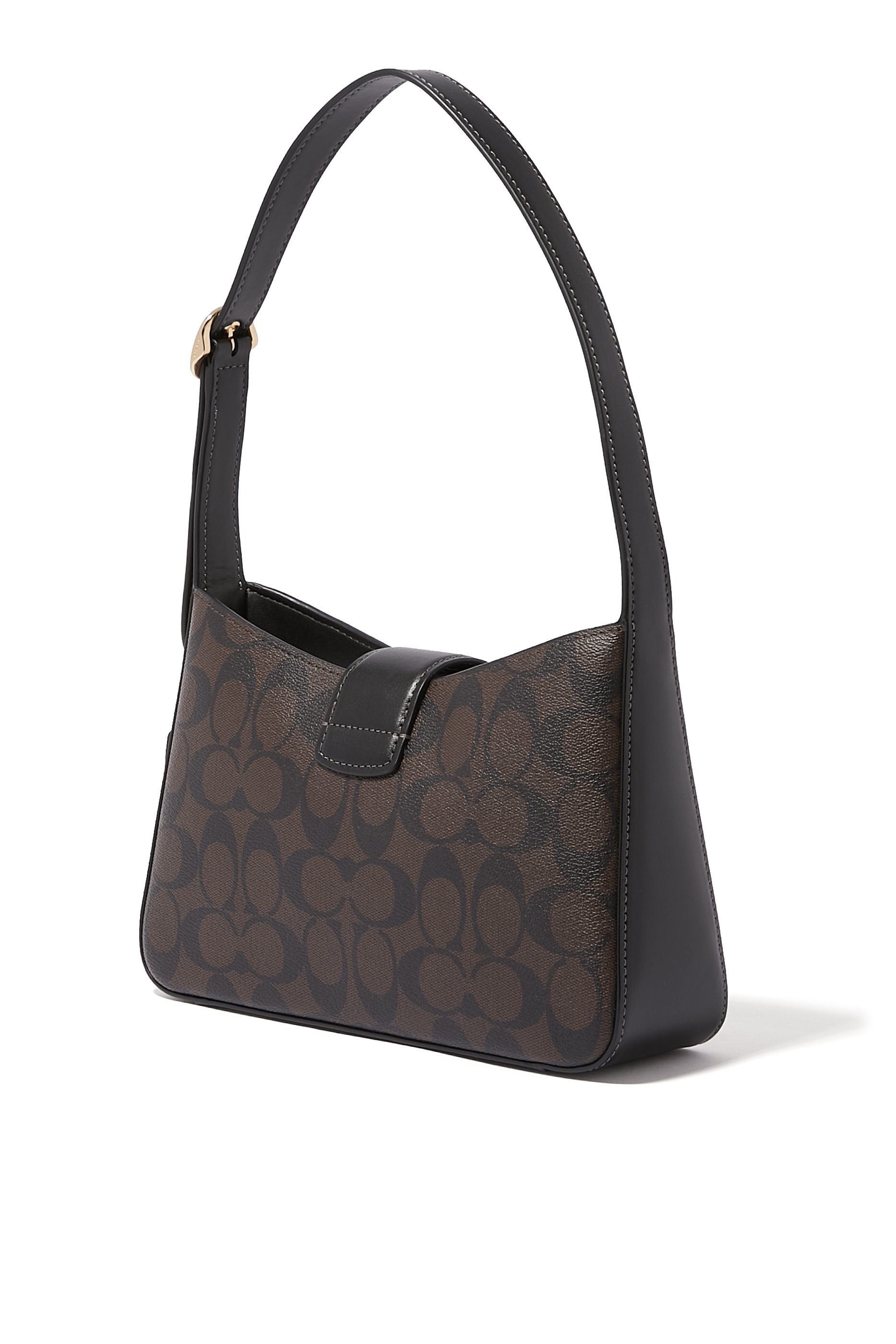 Eliza Signature Canvas Shoulder Bag