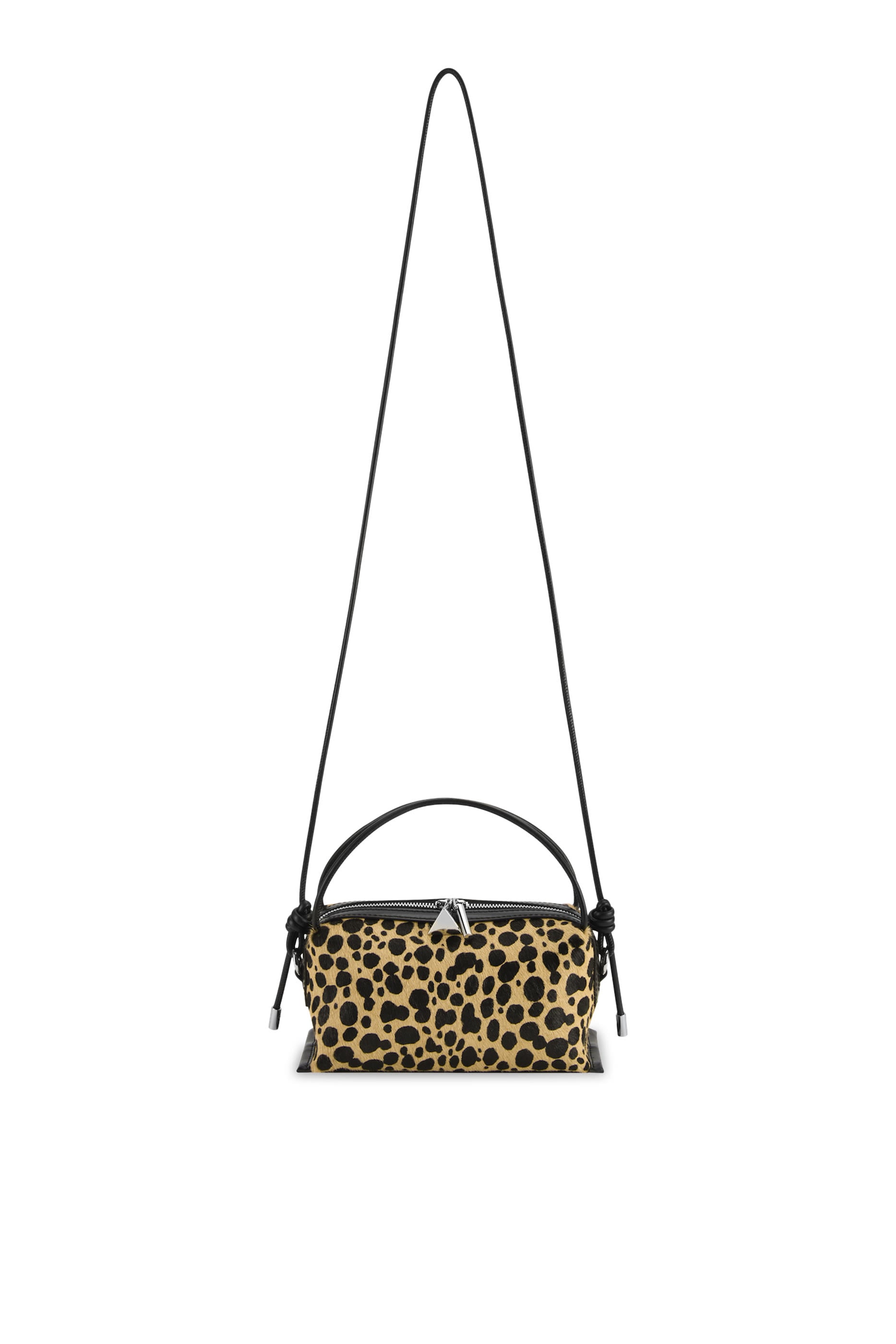 Cheetah Calf Hair Caf&eacute; Mini Bag 