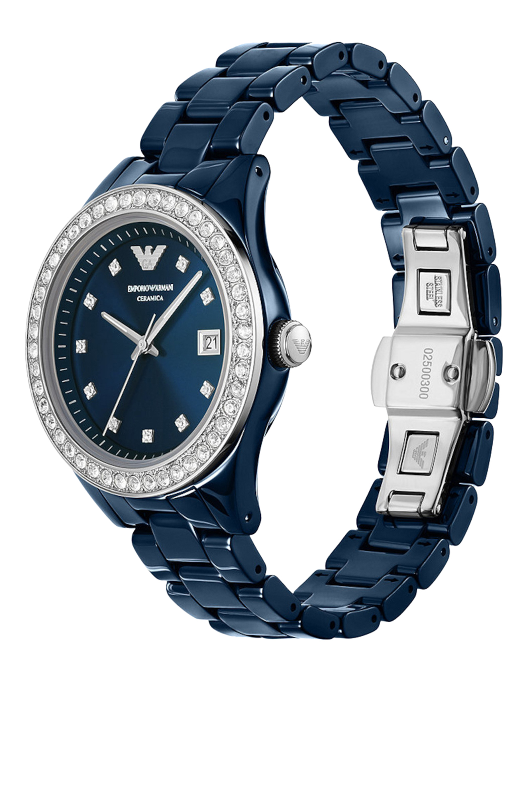 Three-Hand Date Ceramic Watch, 36mm