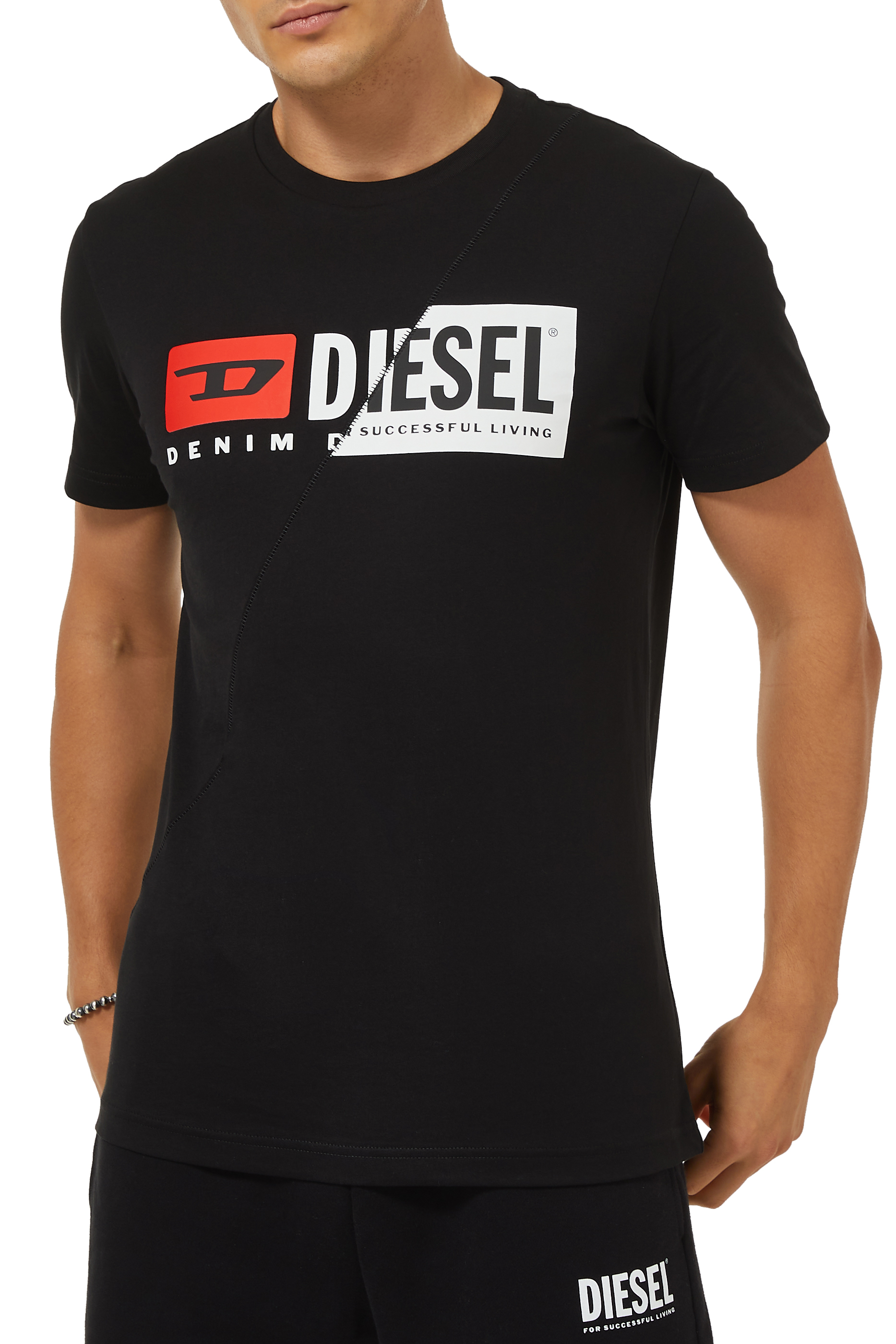 Buy Diesel T-Diego-Cuty Dual Logo T-Shirt for Mens | Bloomingdale's UAE