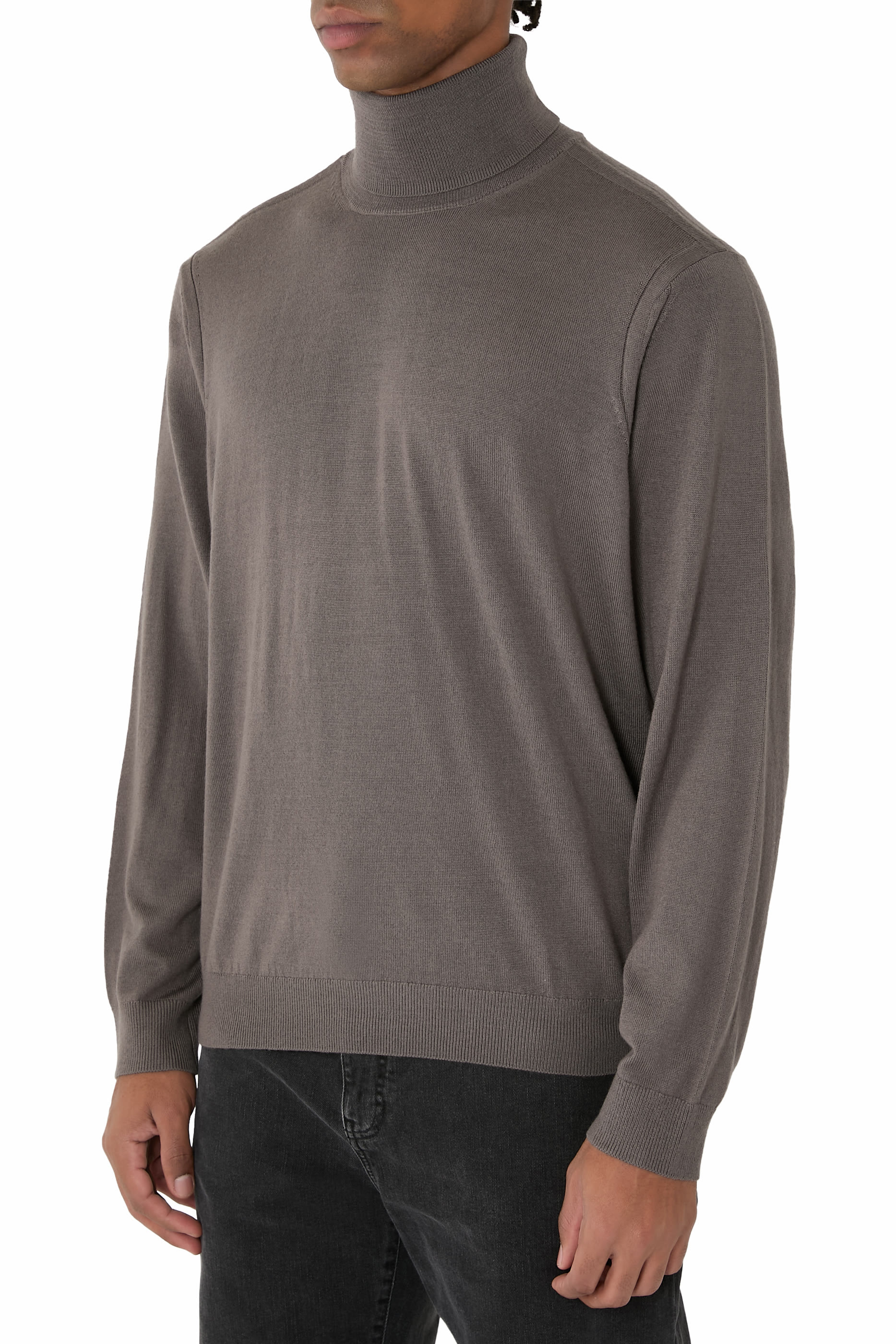 Wool Blend Turtleneck Sweater 