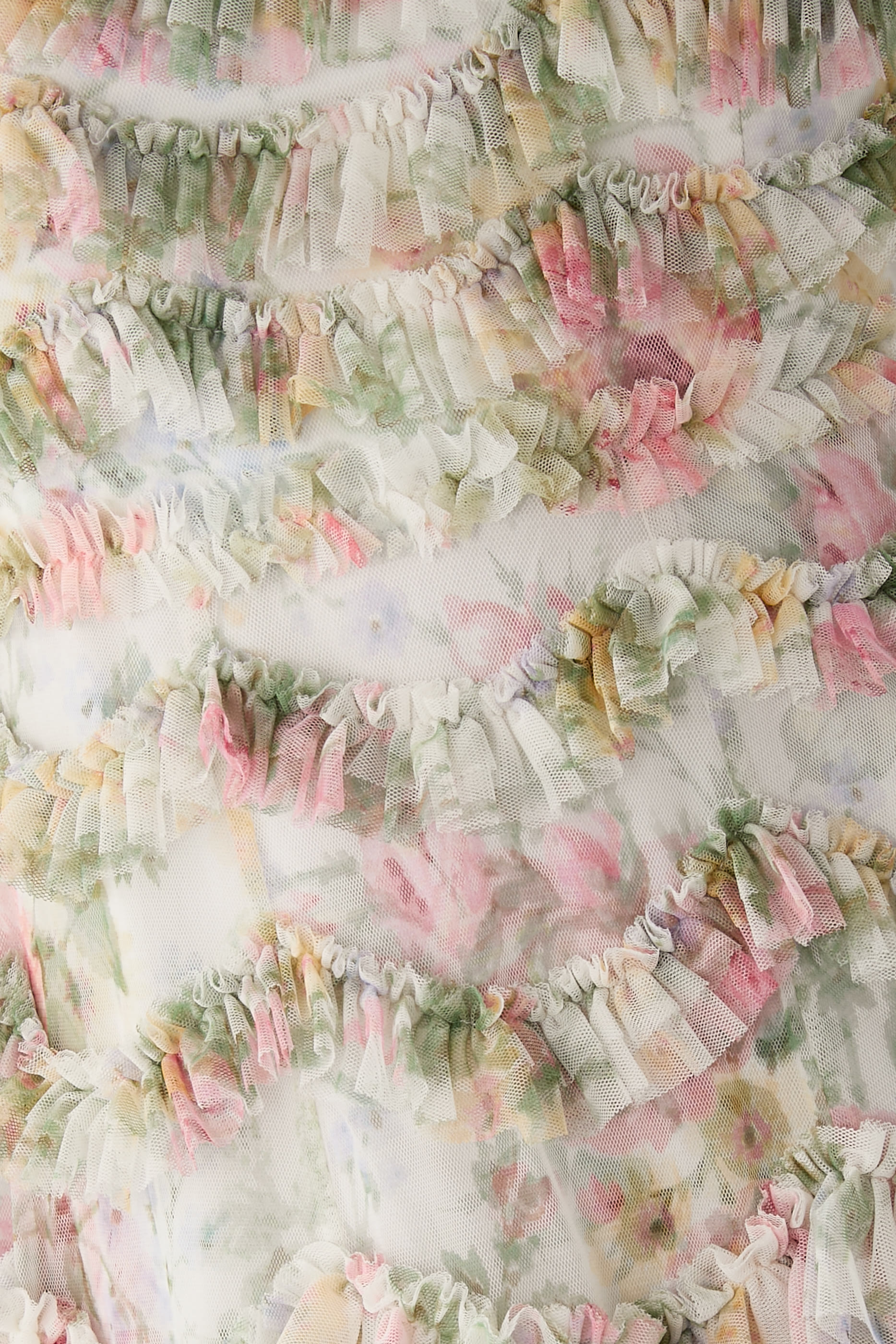 Pompadour Garden Round Neck Gown